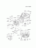 Kawasaki Motoren FA210V - AS02 bis FH641V - DS24 FC400V-AS00 - Kawasaki FC400V 4-Stroke Engine Spareparts CYLINDER/CRANKCASE