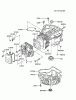 Kawasaki Motoren FA210V - AS02 bis FH641V - DS24 FC400V-AS03 - Kawasaki FC400V 4-Stroke Engine Spareparts CYLINDER/CRANKCASE