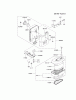 Kawasaki Motoren FA210V - AS02 bis FH641V - DS24 FC420V-AS27 - Kawasaki FC420V 4-Stroke Engine Spareparts AIR-FILTER/MUFFLER