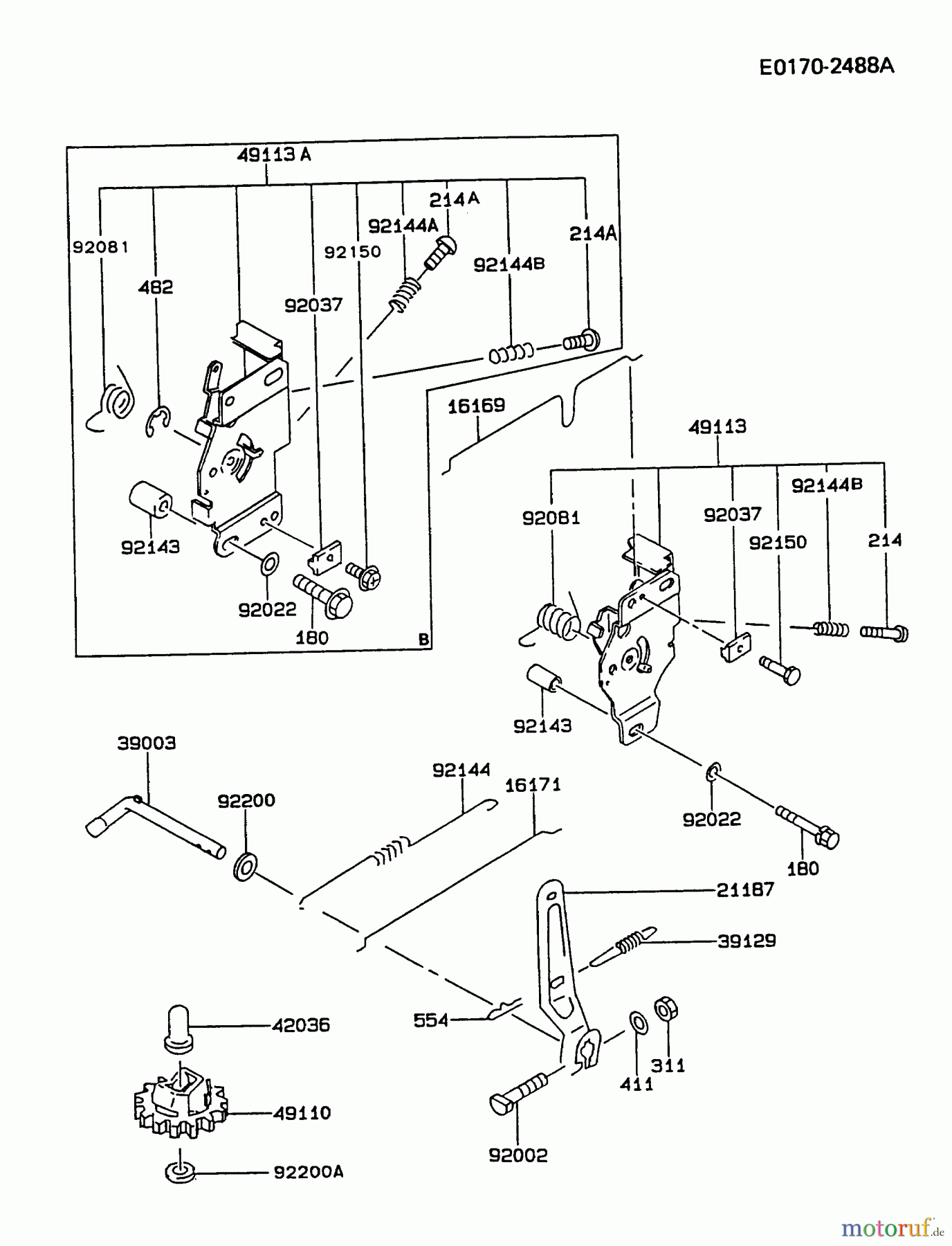  Kawasaki Motoren Motoren Vertikal FA210V - AS02 bis FH641V - DS24 FC420V-AS14 - Kawasaki FC420V 4-Stroke Engine CONTROL-EQUIPMENT