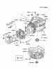 Kawasaki Motoren FA210V - AS02 bis FH641V - DS24 FC420V-AS14 - Kawasaki FC420V 4-Stroke Engine Spareparts CYLINDER/CRANKCASE