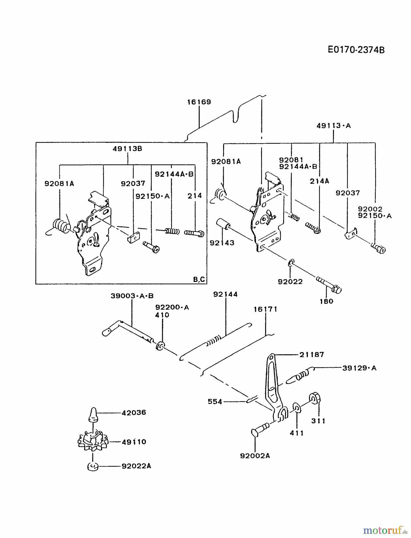  Kawasaki Motoren Motoren Vertikal FA210V - AS02 bis FH641V - DS24 FC420V-BS05 - Kawasaki FC420V 4-Stroke Engine CONTROL-EQUIPMENT