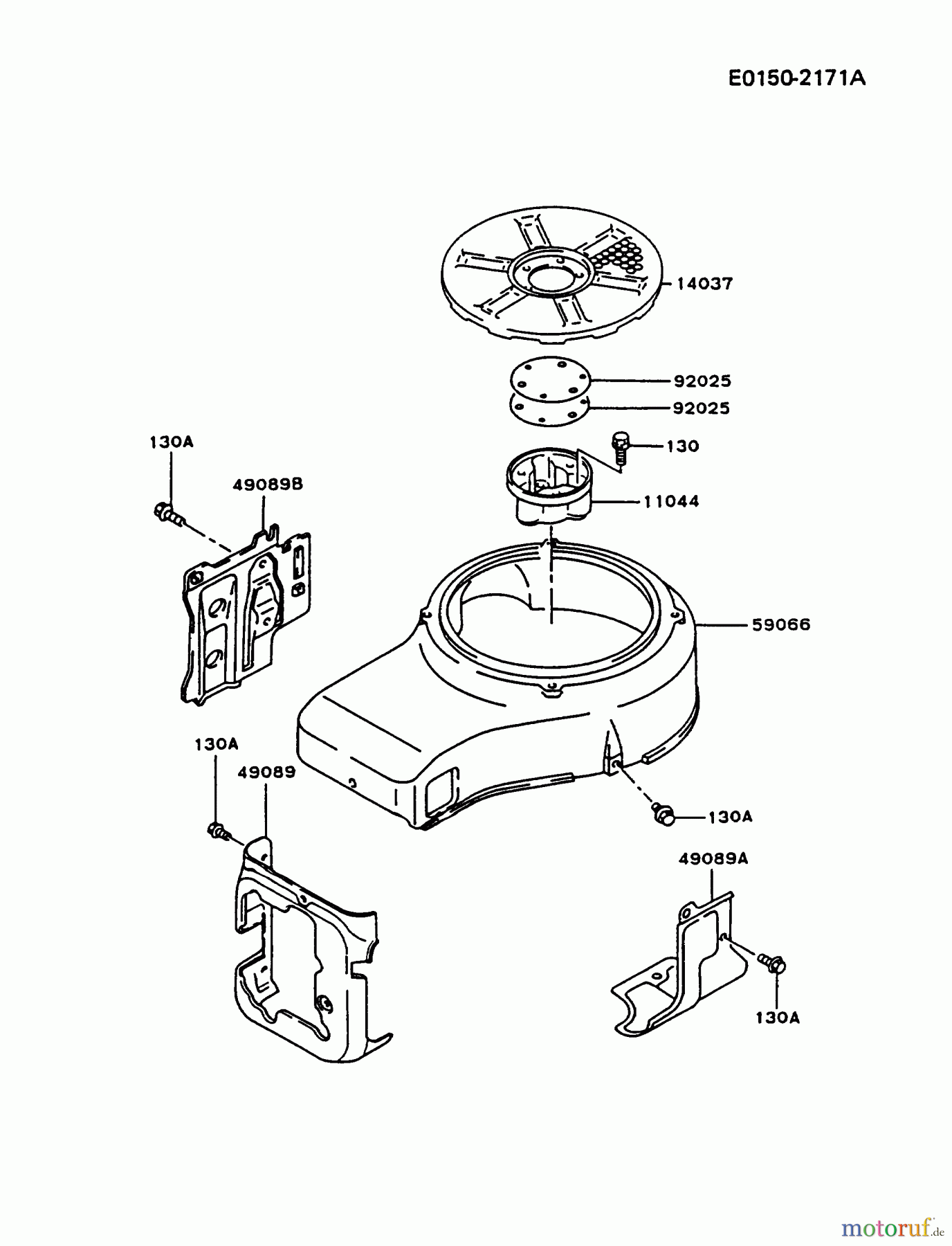  Kawasaki Motoren Motoren Vertikal FA210V - AS02 bis FH641V - DS24 FC420V-AS07 - Kawasaki FC420V 4-Stroke Engine COOLING-EQUIPMENT