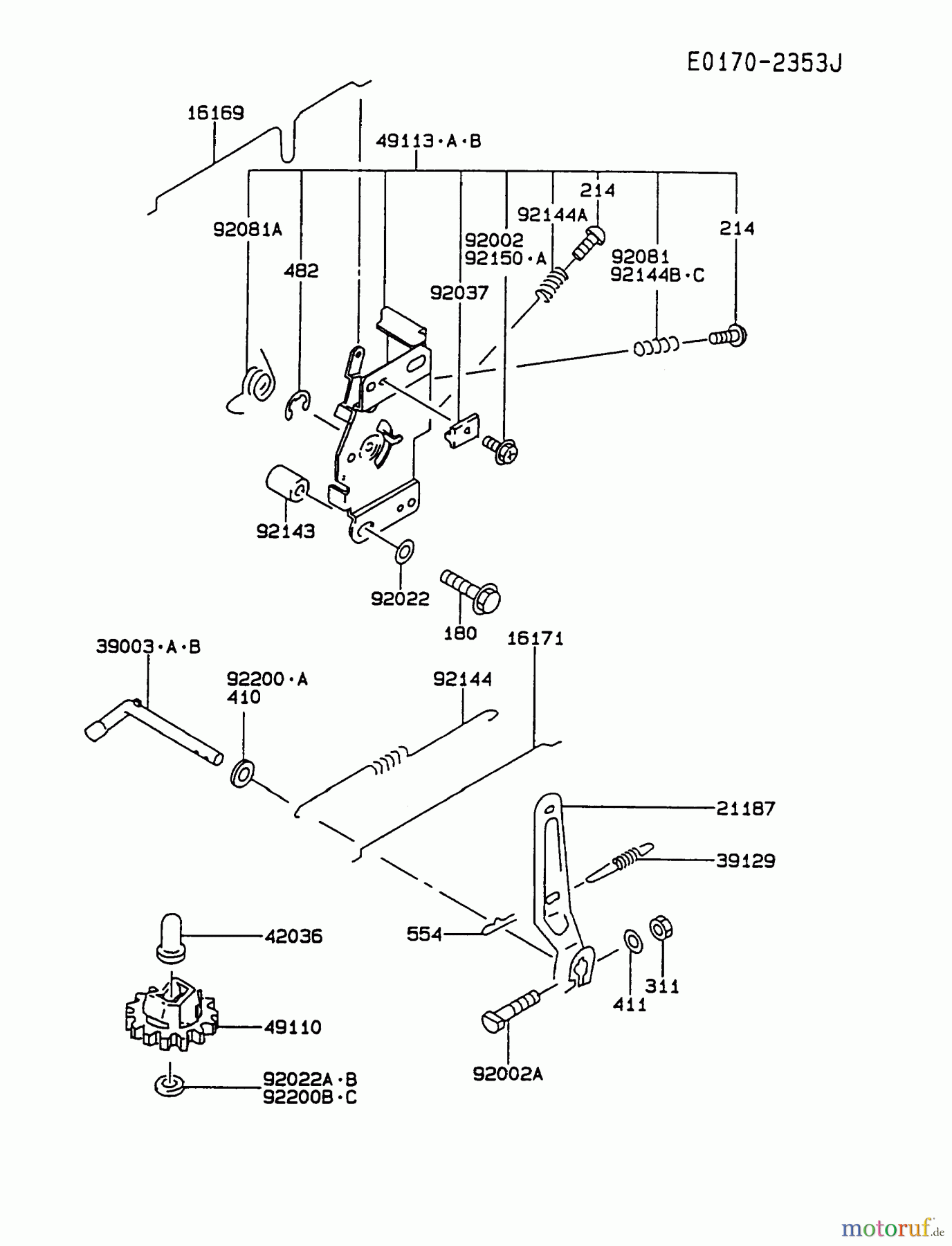  Kawasaki Motoren Motoren Vertikal FA210V - AS02 bis FH641V - DS24 FC420V-CS01 - Kawasaki FC420V 4-Stroke Engine CONTROL-EQUIPMENT