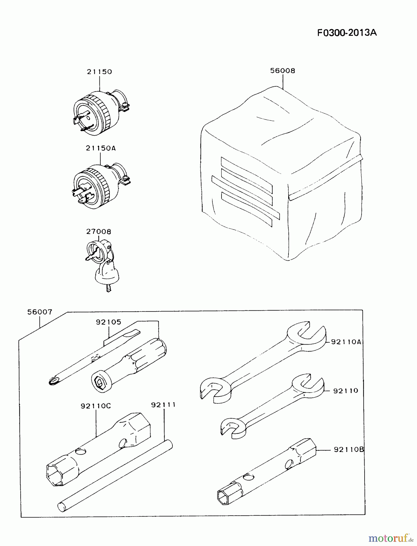  Kawasaki Geräte Stromerzeuger GZF00A-FS00 (KG5000) - Kawasaki Generator ACCESSORY