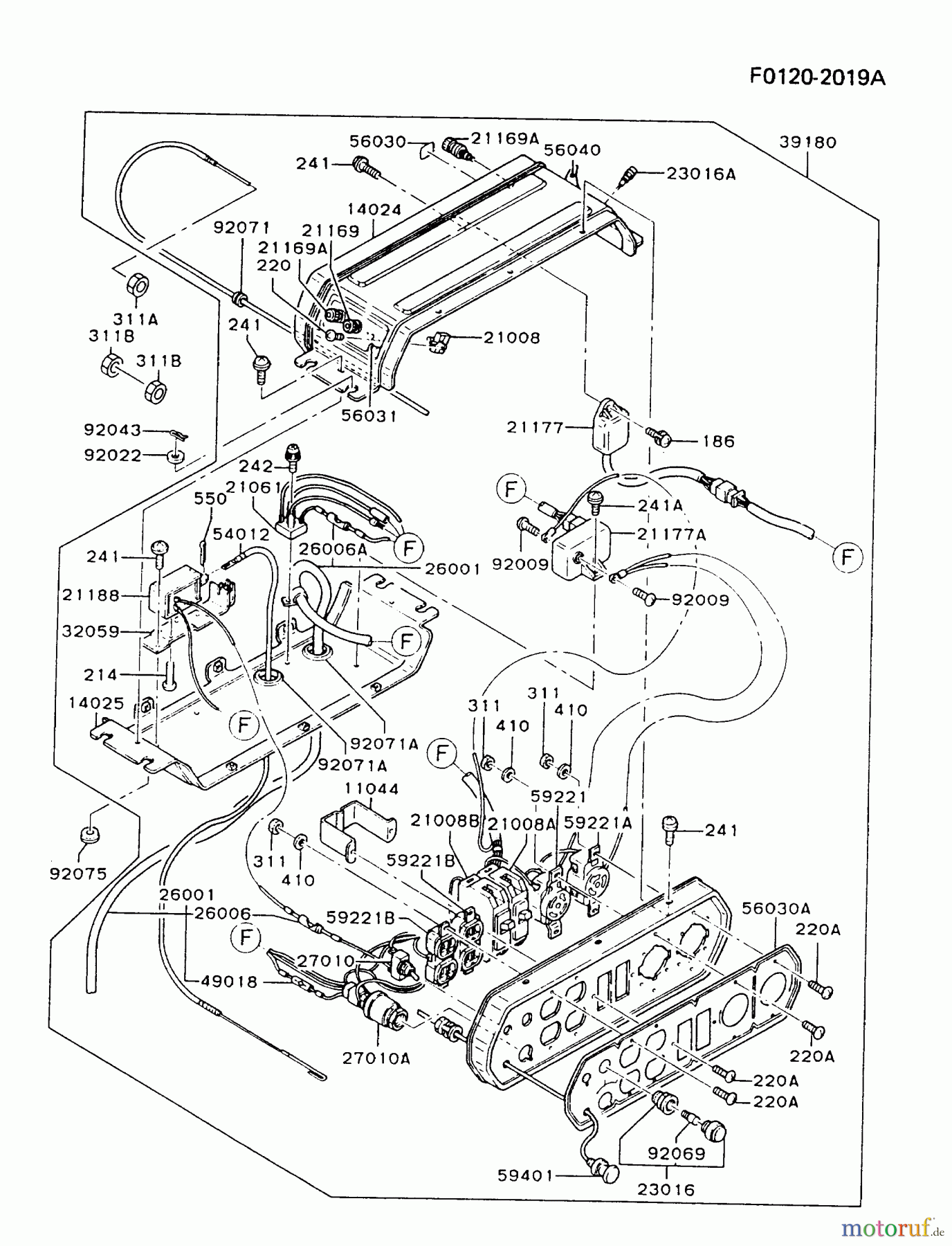  Kawasaki Geräte Stromerzeuger GZF00A-FS00 (KG5000) - Kawasaki Generator CONTROL-PANEL #2