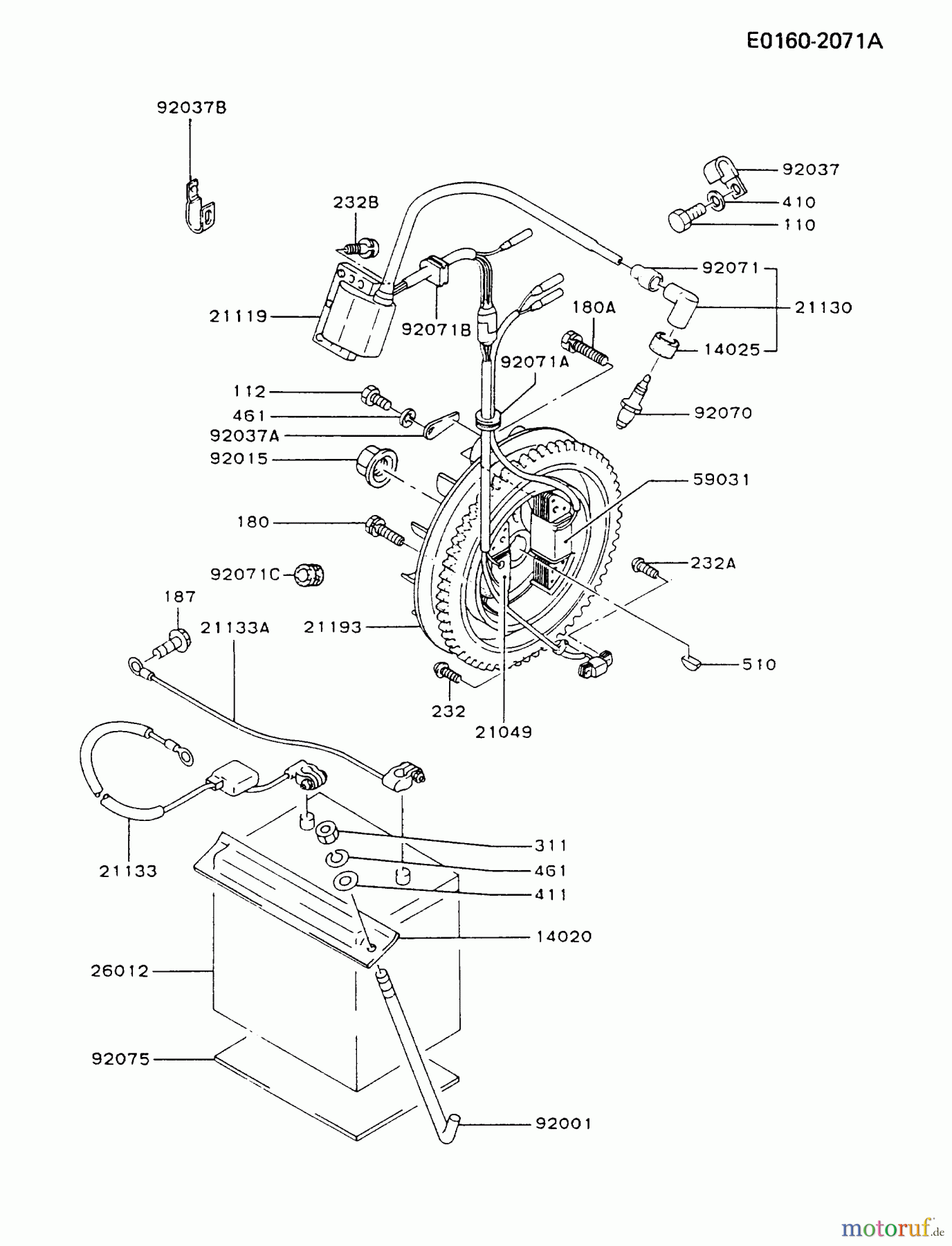  Kawasaki Geräte Stromerzeuger GZF00A-FS00 (KG5000) - Kawasaki Generator ELECTRIC-EQUIPMENT