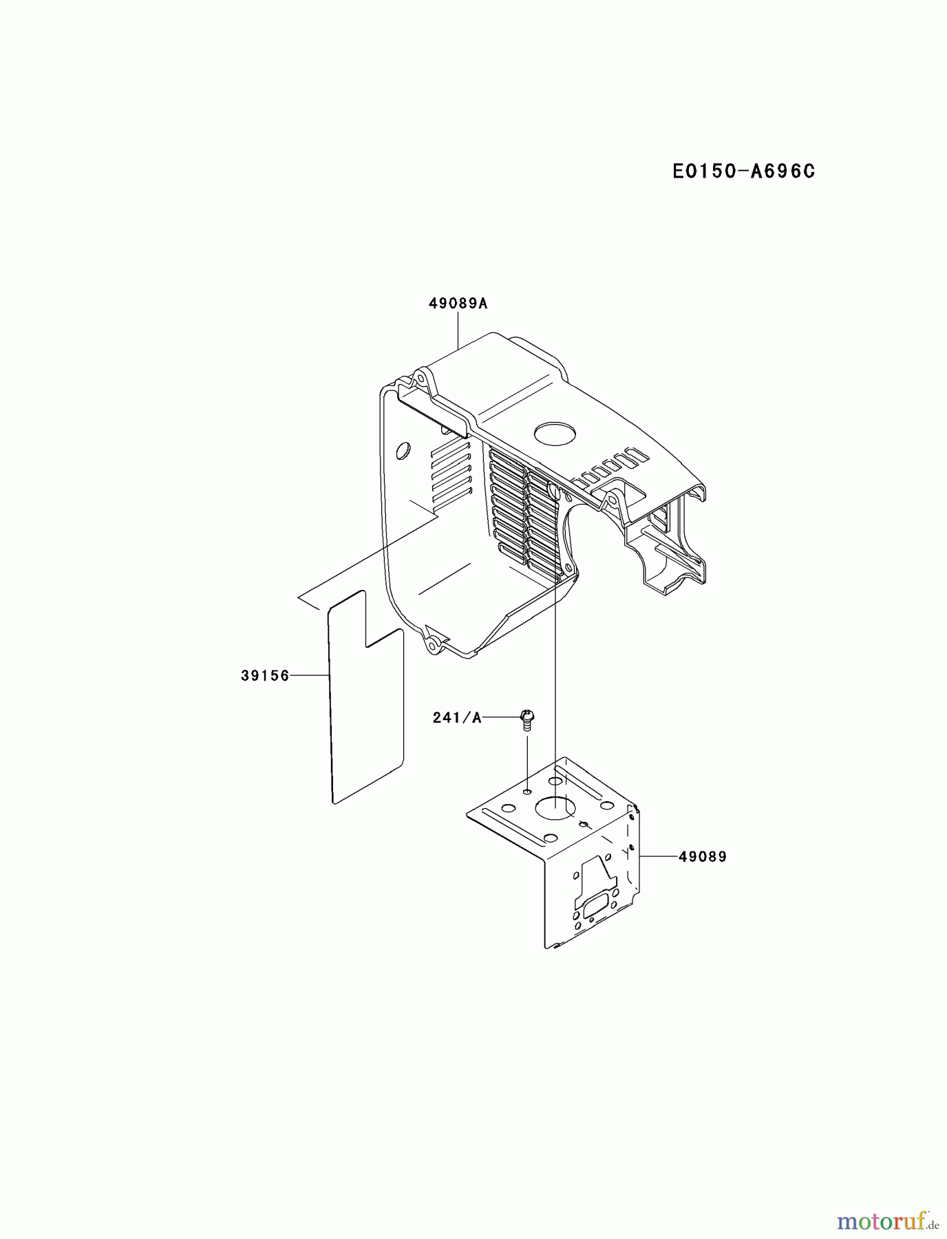  Kawasaki Geräte Bläser / Sauger / Häcksler / Zerkleinerer KRB650B-A3 (KRB650B) - Kawasaki Backpack Blower COOLING-EQUIPMENT