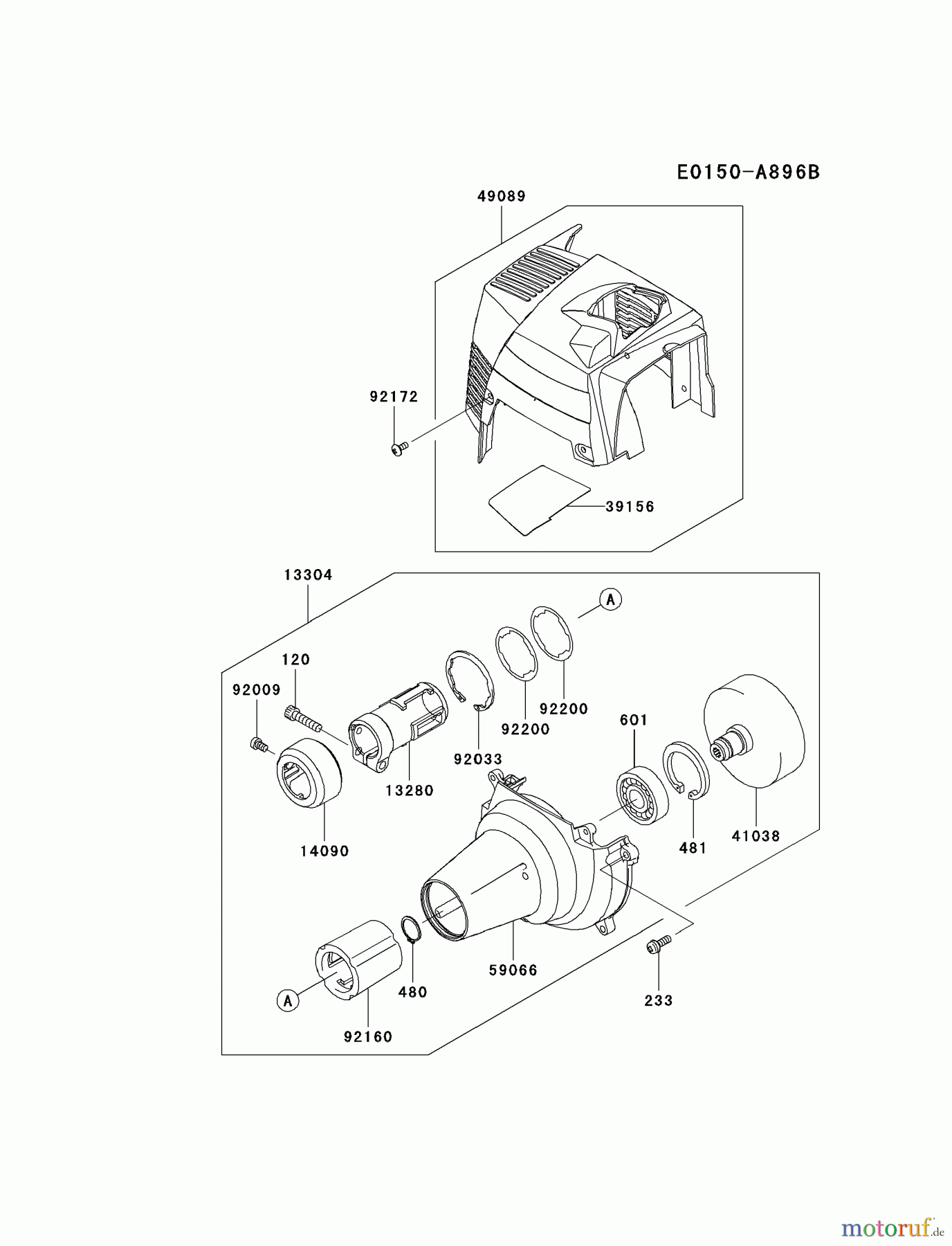  Kawasaki Geräte Trimmer, Faden / Bürste KBL35B-A1 (KBL35B) - Kawasaki Brush Cutter COOLING-EQUIPMENT