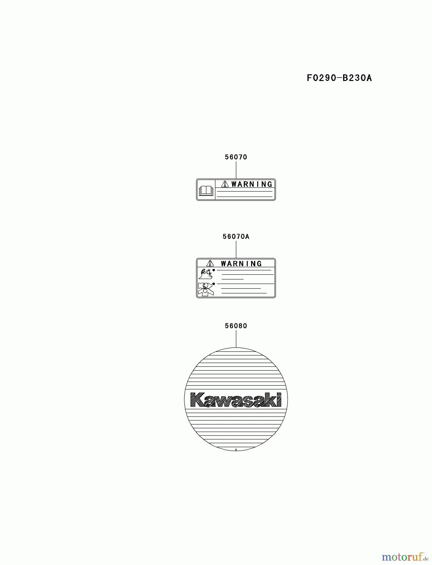  Kawasaki Geräte Trimmer, Faden / Bürste KTR26AC-A2 (KTR26AC) - Kawasaki Grass Trimmer LABEL