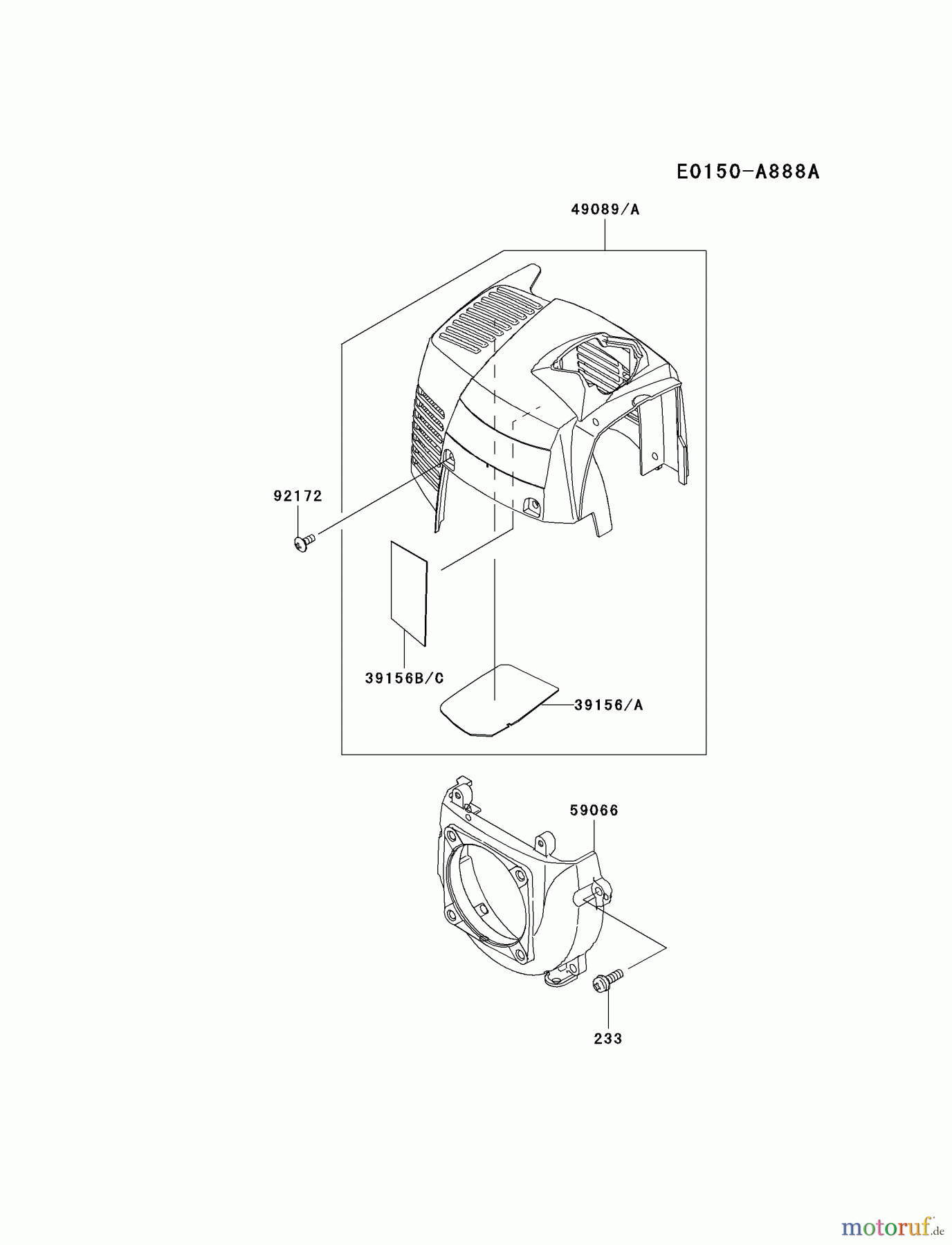  Kawasaki Geräte Trimmer, Faden / Bürste KTF27A-A2 (KTF27A) - Kawasaki Grass Trimmer COOLING-EQUIPMENT