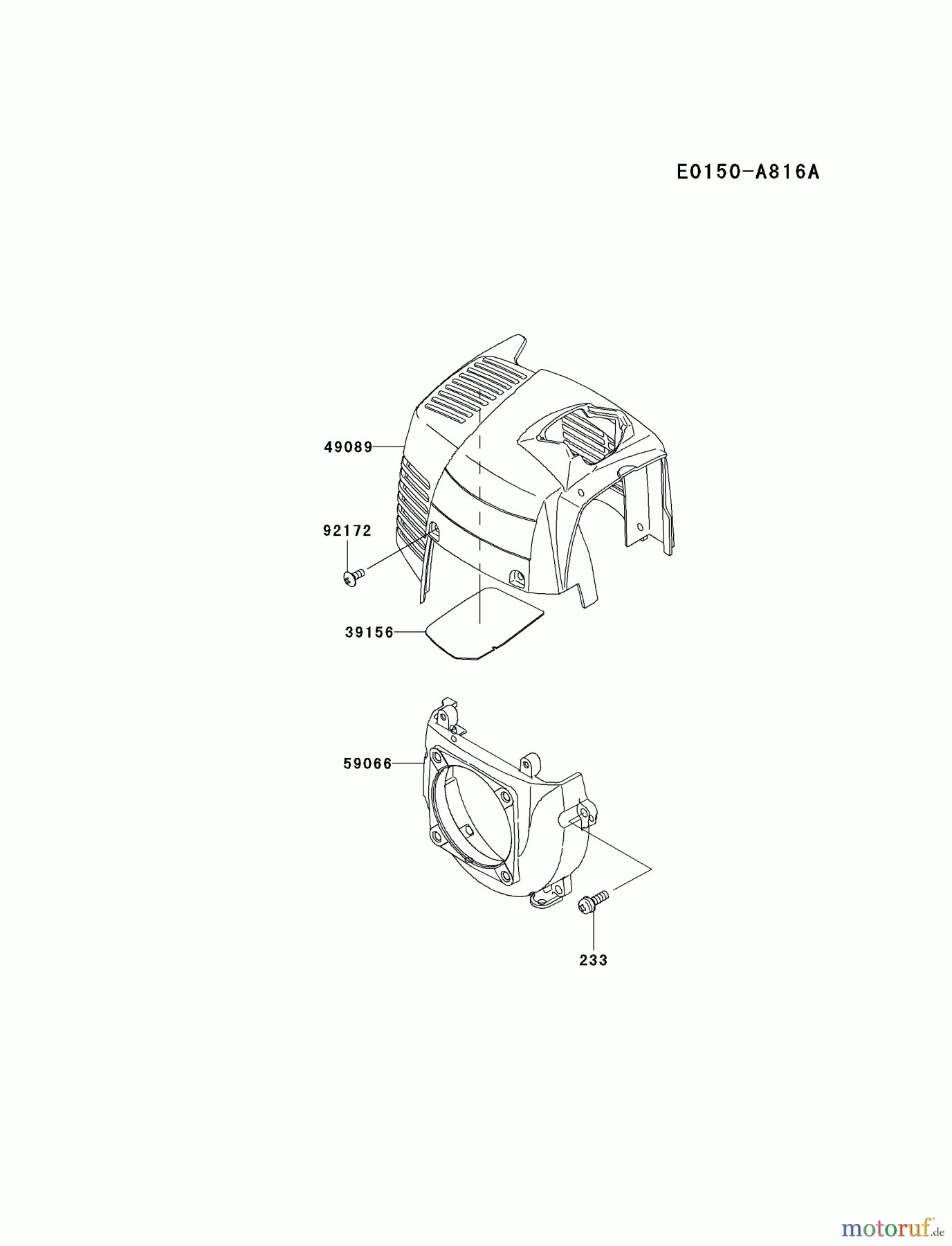  Kawasaki Geräte Trimmer, Faden / Bürste KTF27AC-A1 (KTF27AC) - Kawasaki Grass Trimmer COOLING-EQUIPMENT