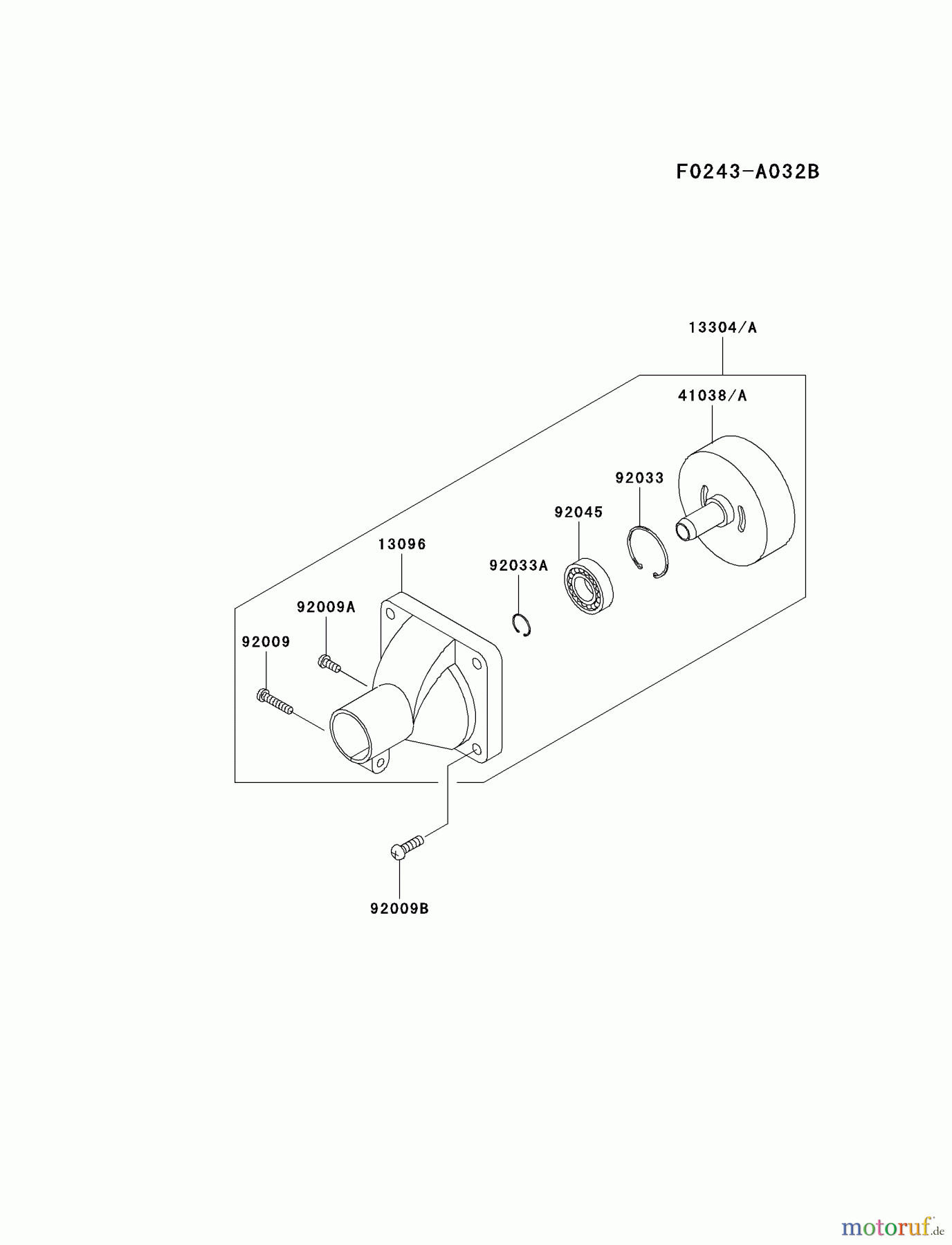  Kawasaki Geräte Trimmer, Faden / Bürste KTR27A-A3 (KTR27A) - Kawasaki Grass Trimmer HOUSING