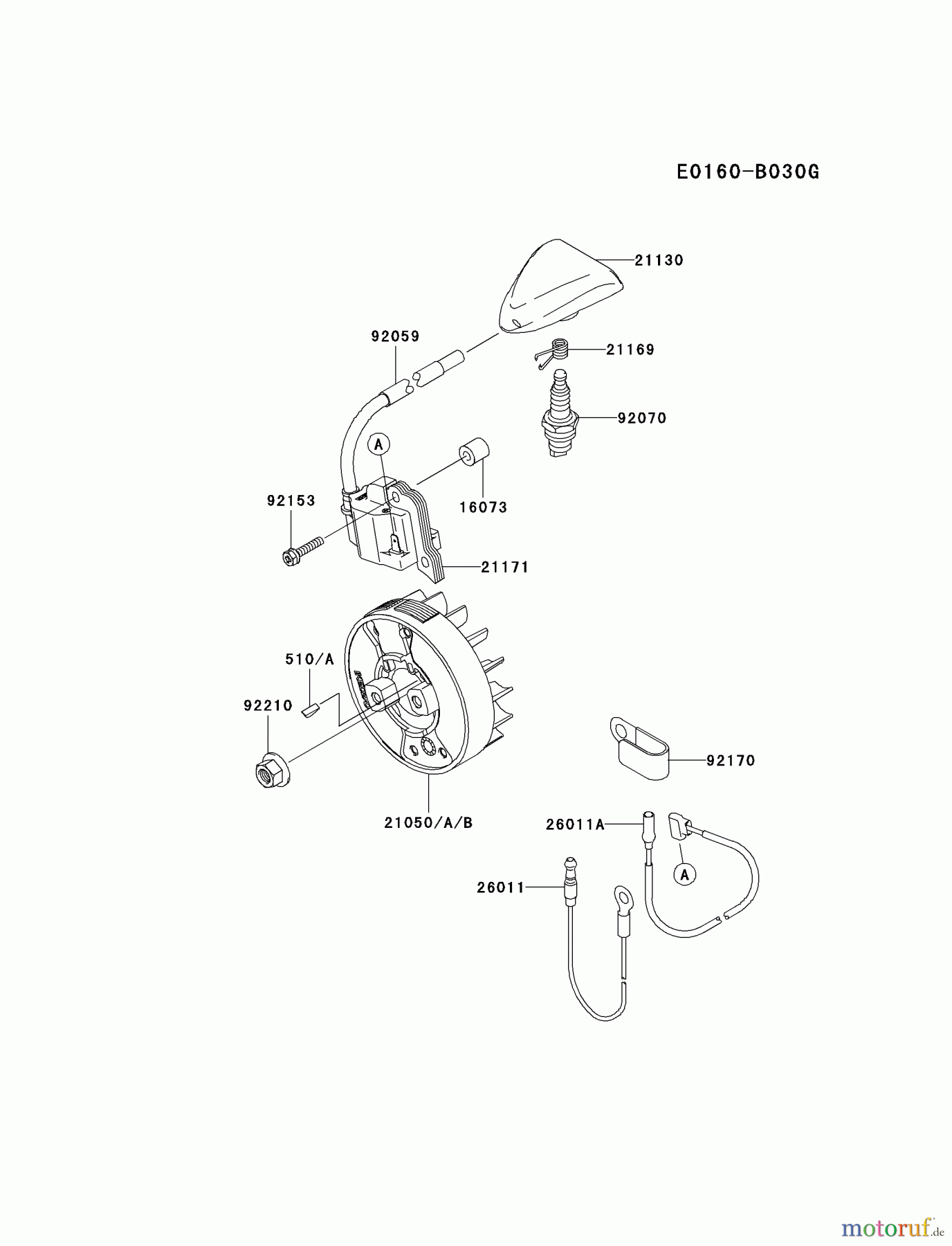  Kawasaki Geräte Trimmer, Faden / Bürste KTR27A-A4 (KTR27A) - Kawasaki Grass Trimmer ELECTRIC-EQUIPMENT