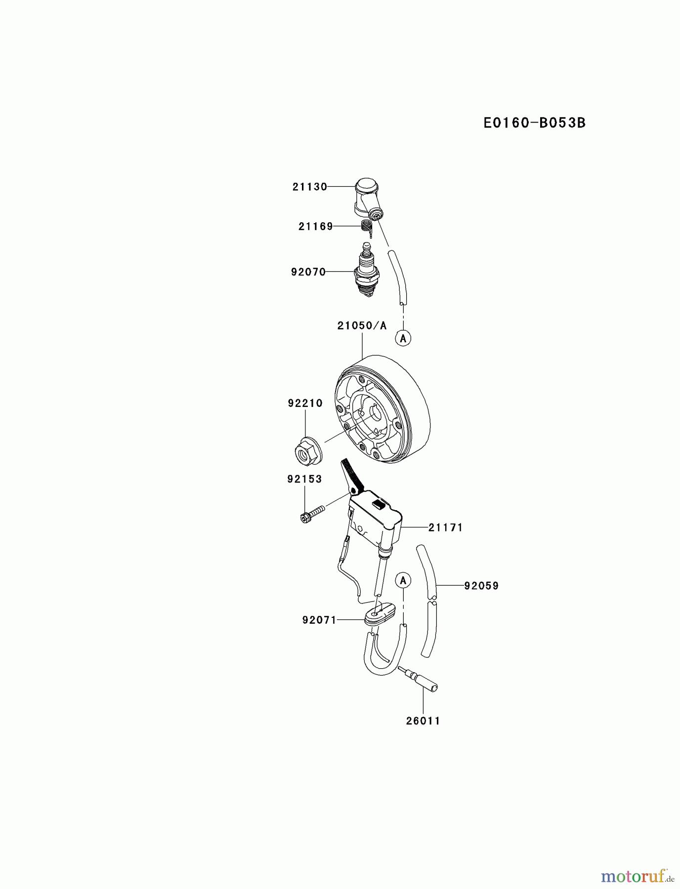  Kawasaki Geräte Bläser / Sauger / Häcksler / Zerkleinerer KRB750A-A2 (KRB750A) - Kawasaki Backpack Blower ELECTRIC-EQUIPMENT