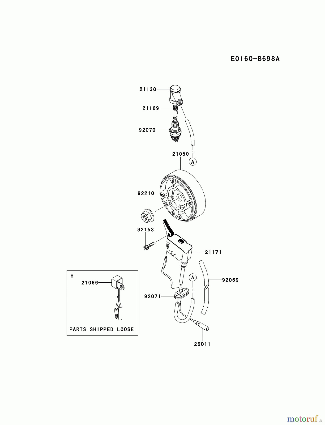  Kawasaki Geräte Bläser / Sauger / Häcksler / Zerkleinerer KRB750B-A7 (KRB750B) - Kawasaki Backpack Blower ELECTRIC-EQUIPMENT