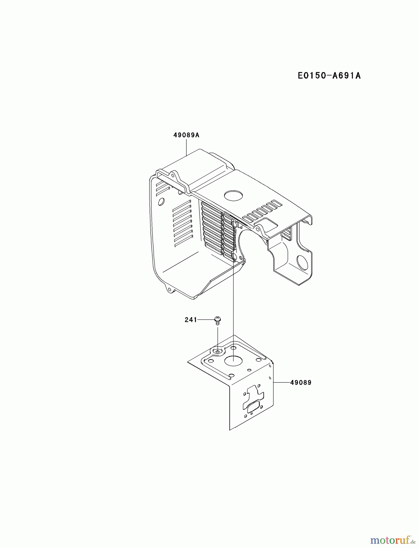  Kawasaki Geräte Bläser / Sauger / Häcksler / Zerkleinerer KRB750BC-A2 (KRB750BC) - Kawasaki Backpack Blower COOLING-EQUIPMENT