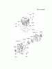 Kawasaki Geräte KRB750AC-A2 (KRB750AC) - Kawasaki Backpack Blower Spareparts CYLINDER/CRANKCASE