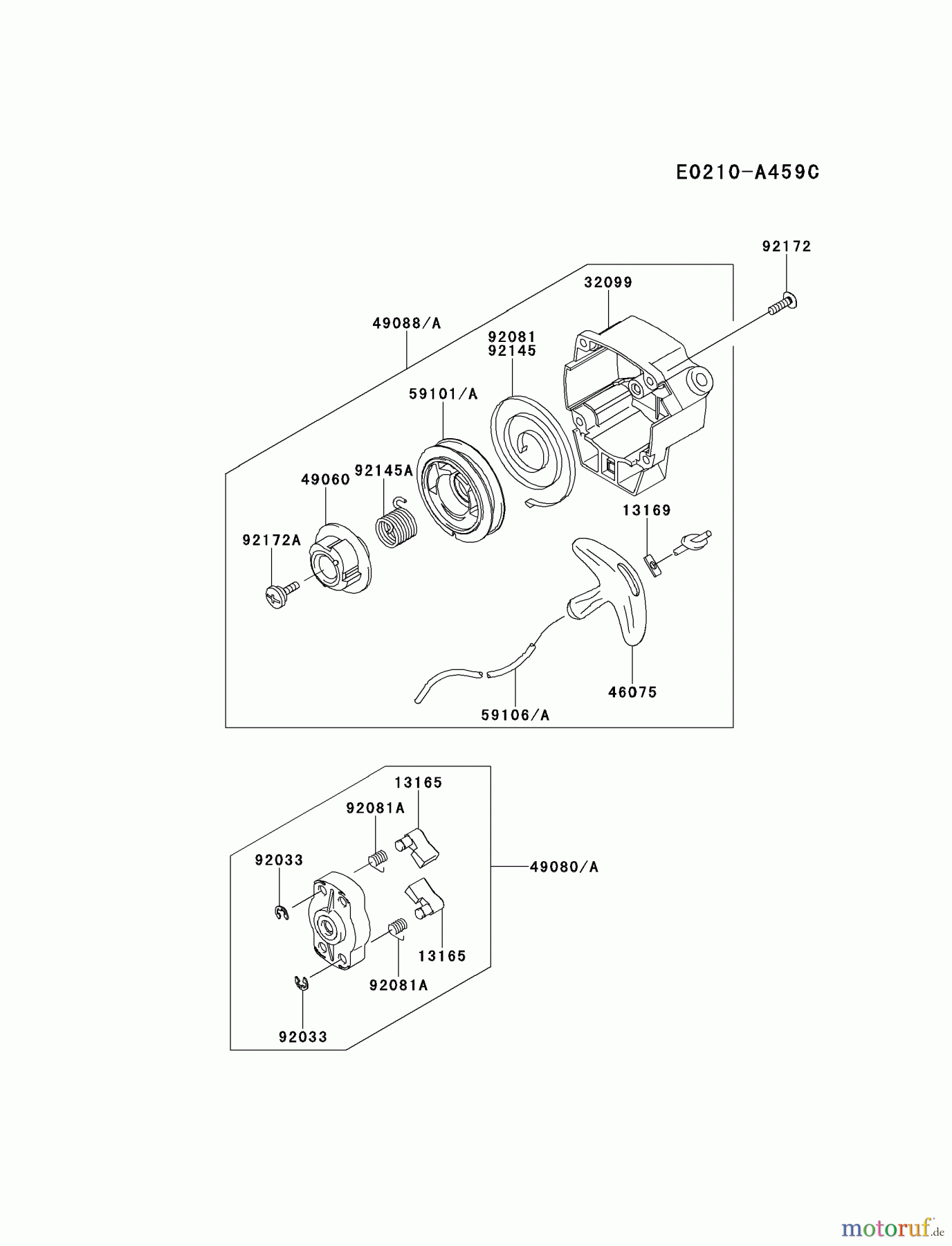  Kawasaki Geräte Kantenschneider KEL27B-A4 (KEL27B) - Kawasaki Edger STARTER