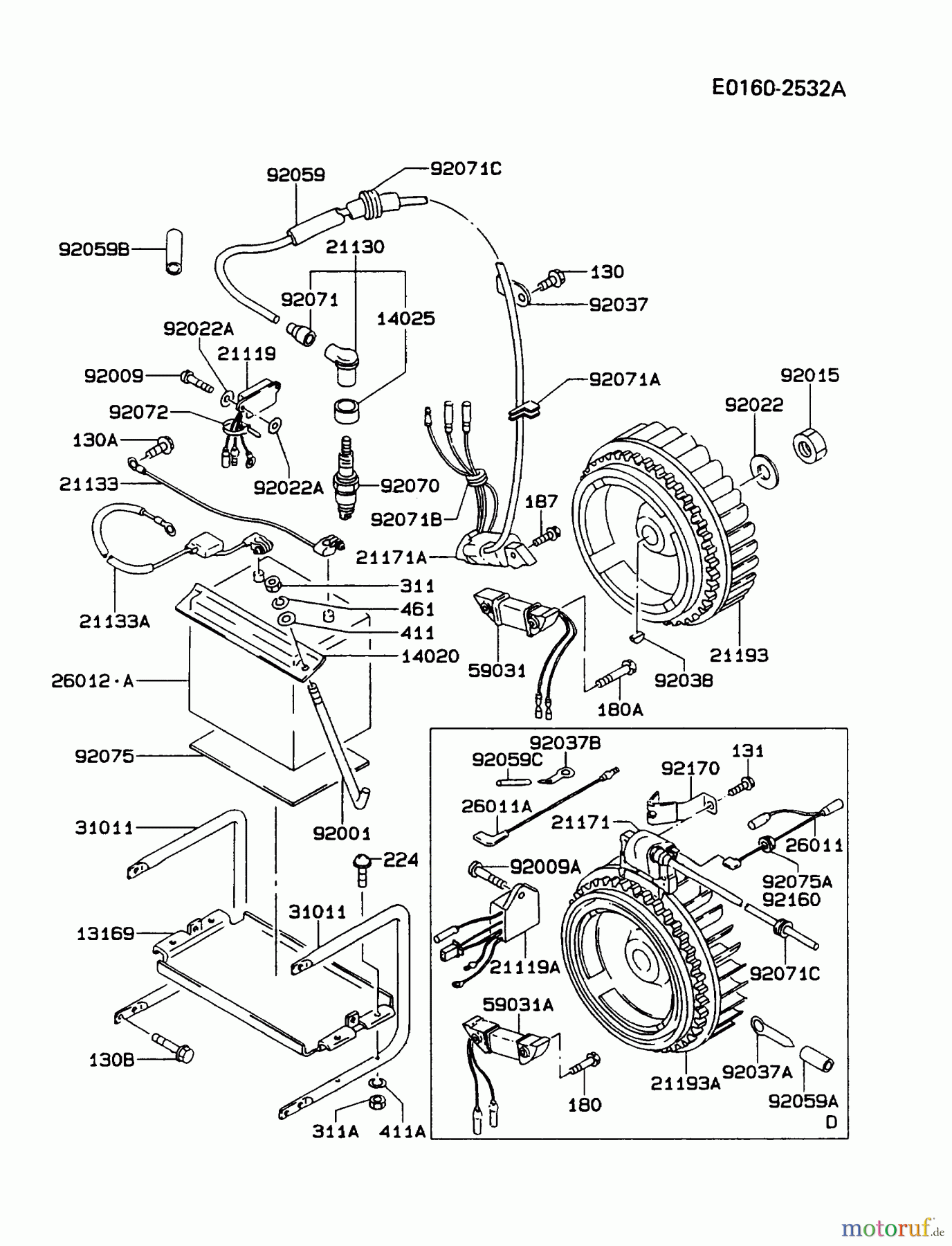  Kawasaki Geräte Stromerzeuger GAH20A-CS00 (GA3200A) - Kawasaki Generator ELECTRIC-EQUIPMENT #1