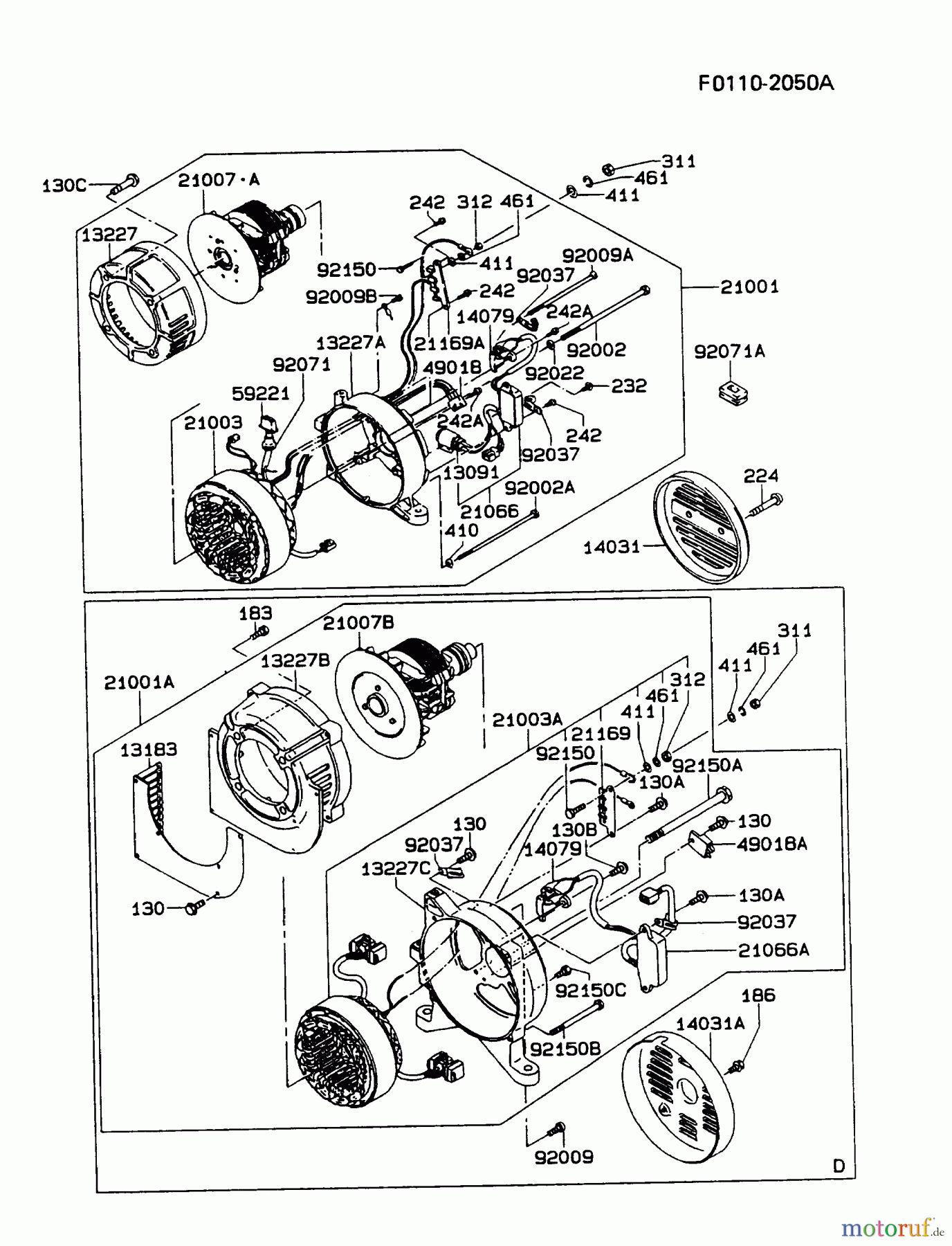  Kawasaki Geräte Stromerzeuger GAH20A-DS00 (GA3200A) - Kawasaki Generator GENERATOR #2