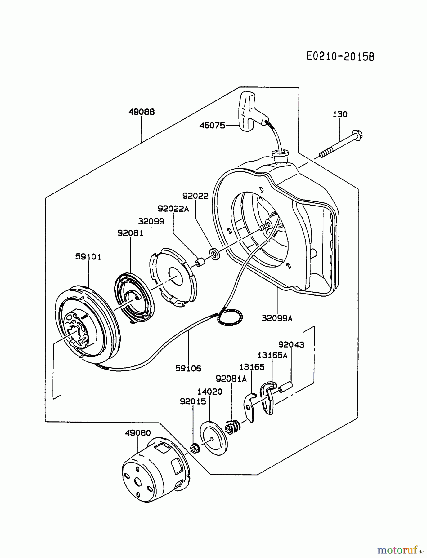  Kawasaki Geräte Stromerzeuger GAT80A-DS00 (GA1800A) - Kawasaki Generator STARTER