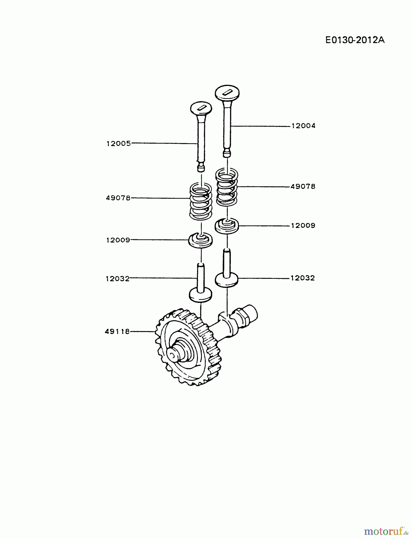  Kawasaki Geräte Stromerzeuger GAW30A-CS00 (GA2300A) - Kawasaki Generator VALVE/CAMSHAFT