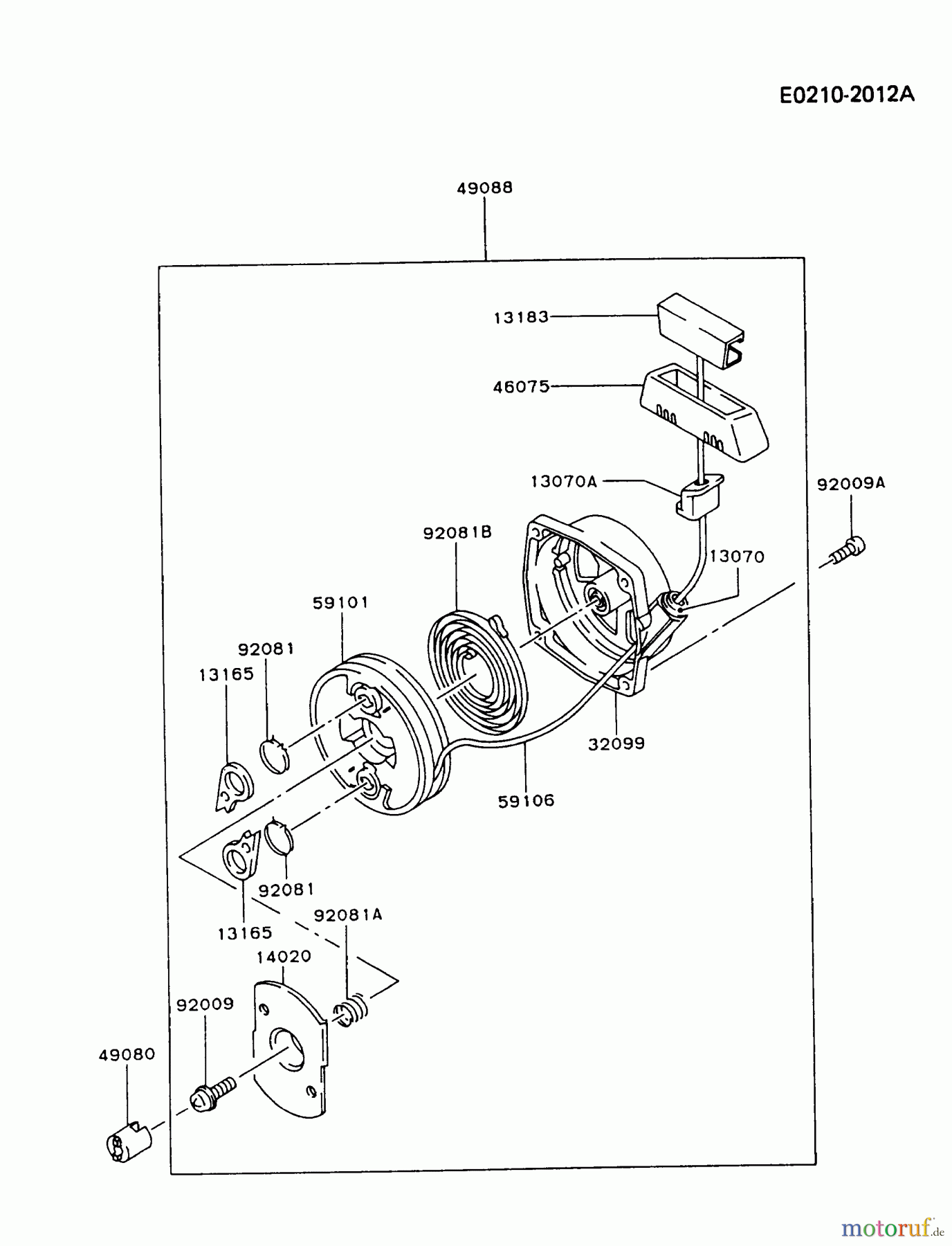  Kawasaki Geräte Stromerzeuger GD550A-BS00 (GD550A) - Kawasaki Generator STARTER