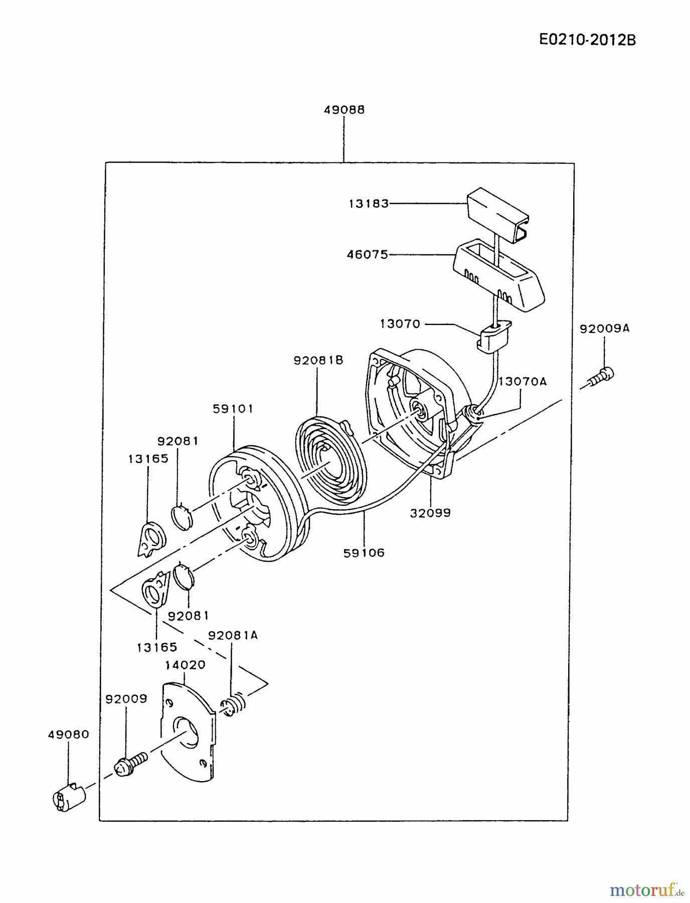  Kawasaki Geräte Stromerzeuger GD700A-AS01 (GD700A) - Kawasaki Generator STARTER