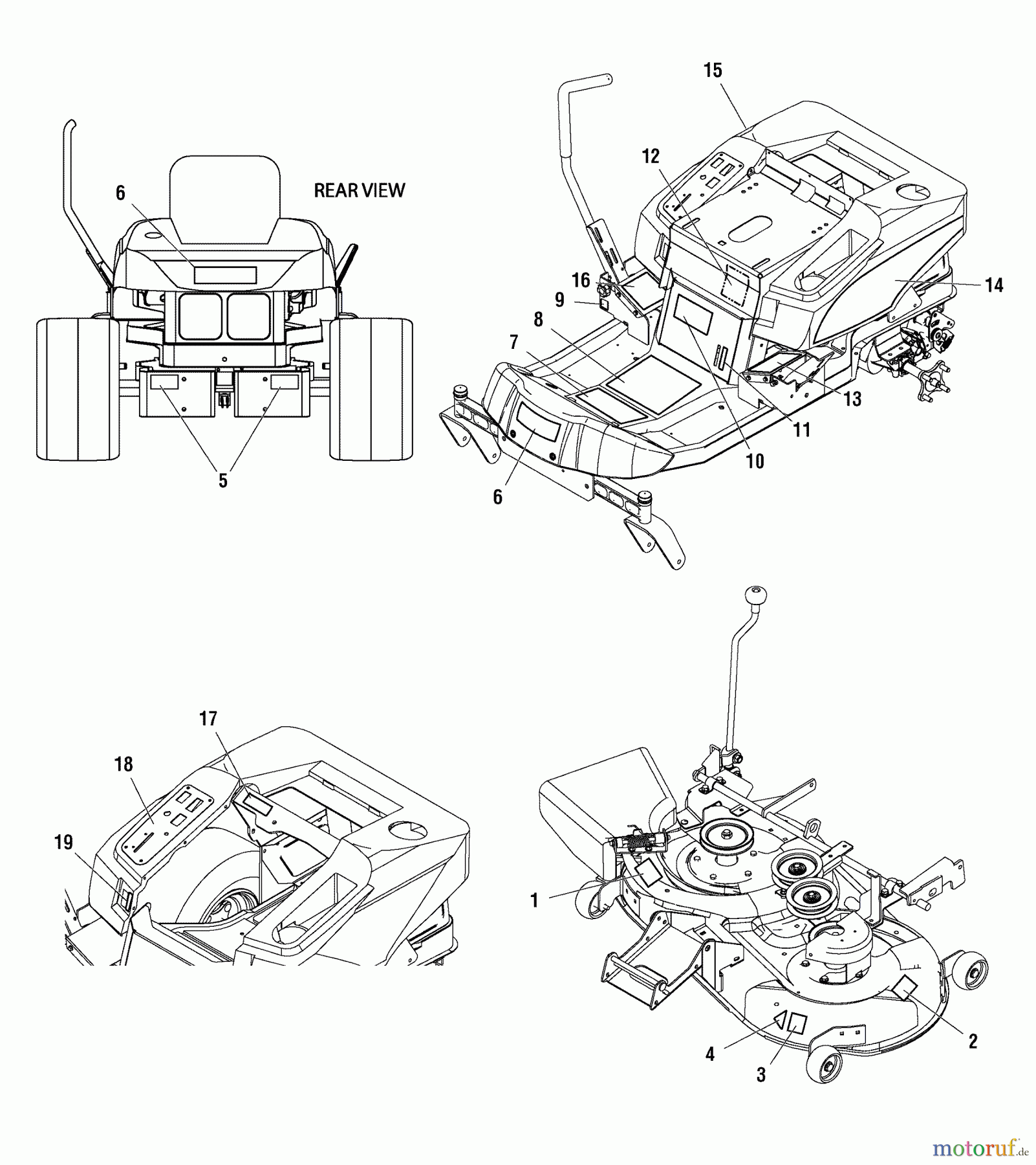  Murray Nullwendekreismäher, Zero-Turn 107.277860 (2690639) - Craftsman ZTS7500, 20HP B&S w/42