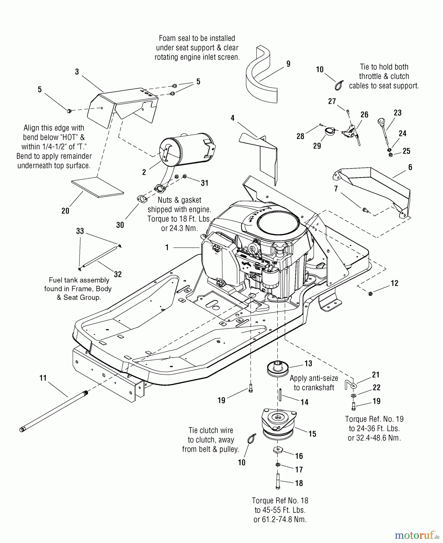  Murray Nullwendekreismäher, Zero-Turn 107.277880 (2690640) - Craftsman ZTS7500, 20HP Kohler w/44