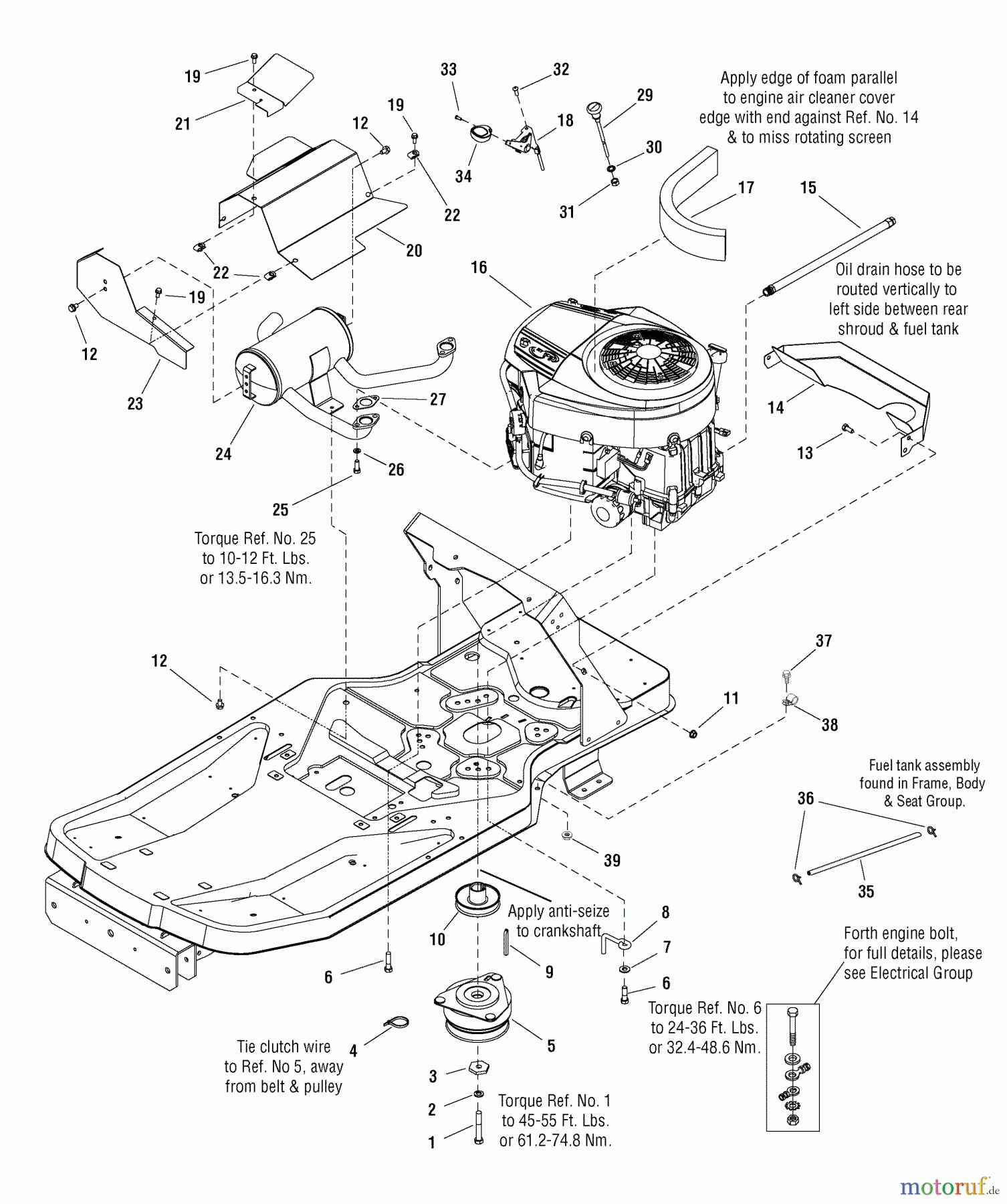  Murray Nullwendekreismäher, Zero-Turn 107.287900 (7800339) - Craftsman ZTS7500, 26HP B&S w/50