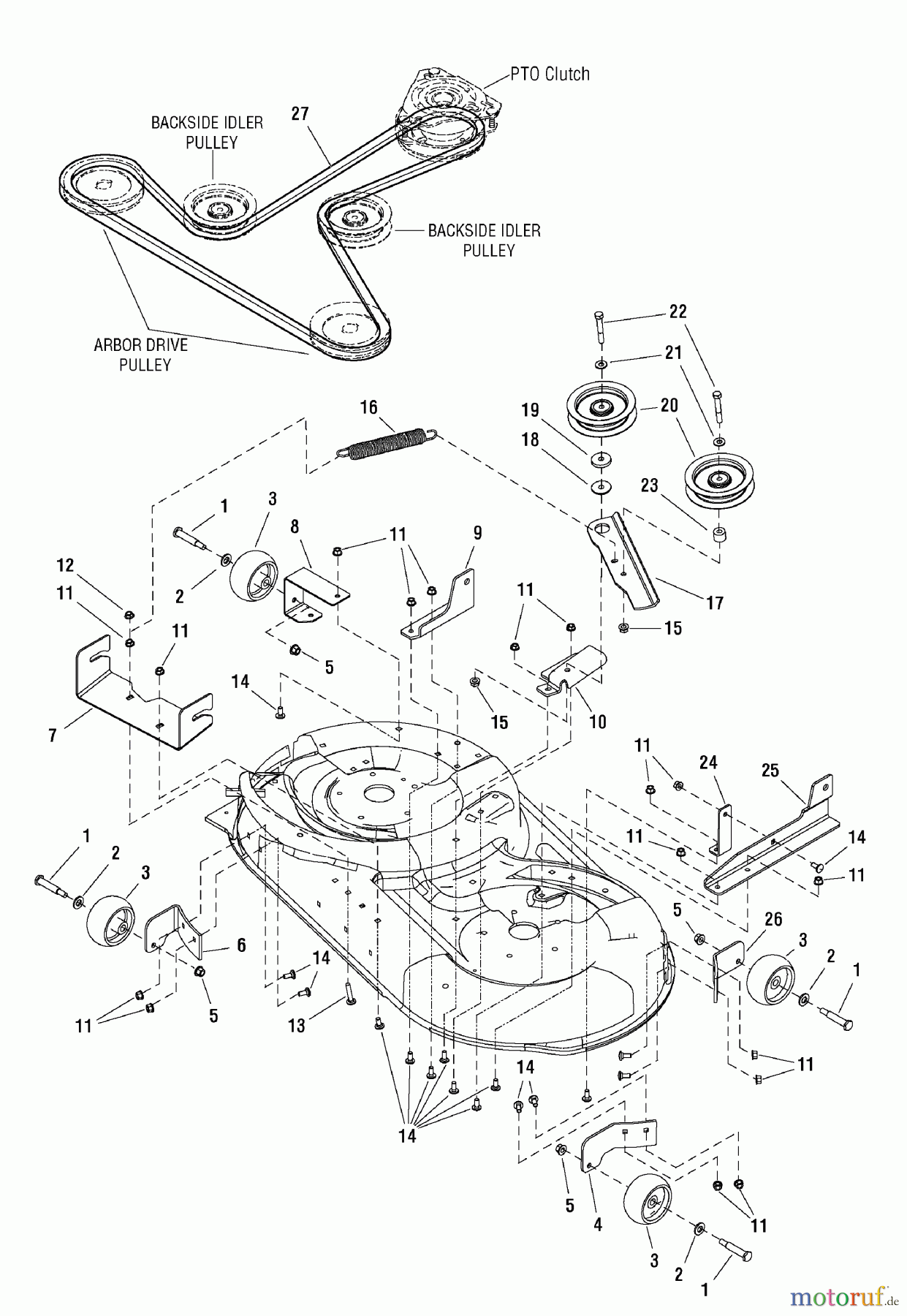  Murray Nullwendekreismäher, Zero-Turn 7800629 - Murray E20M42, 20HP B&S w/42