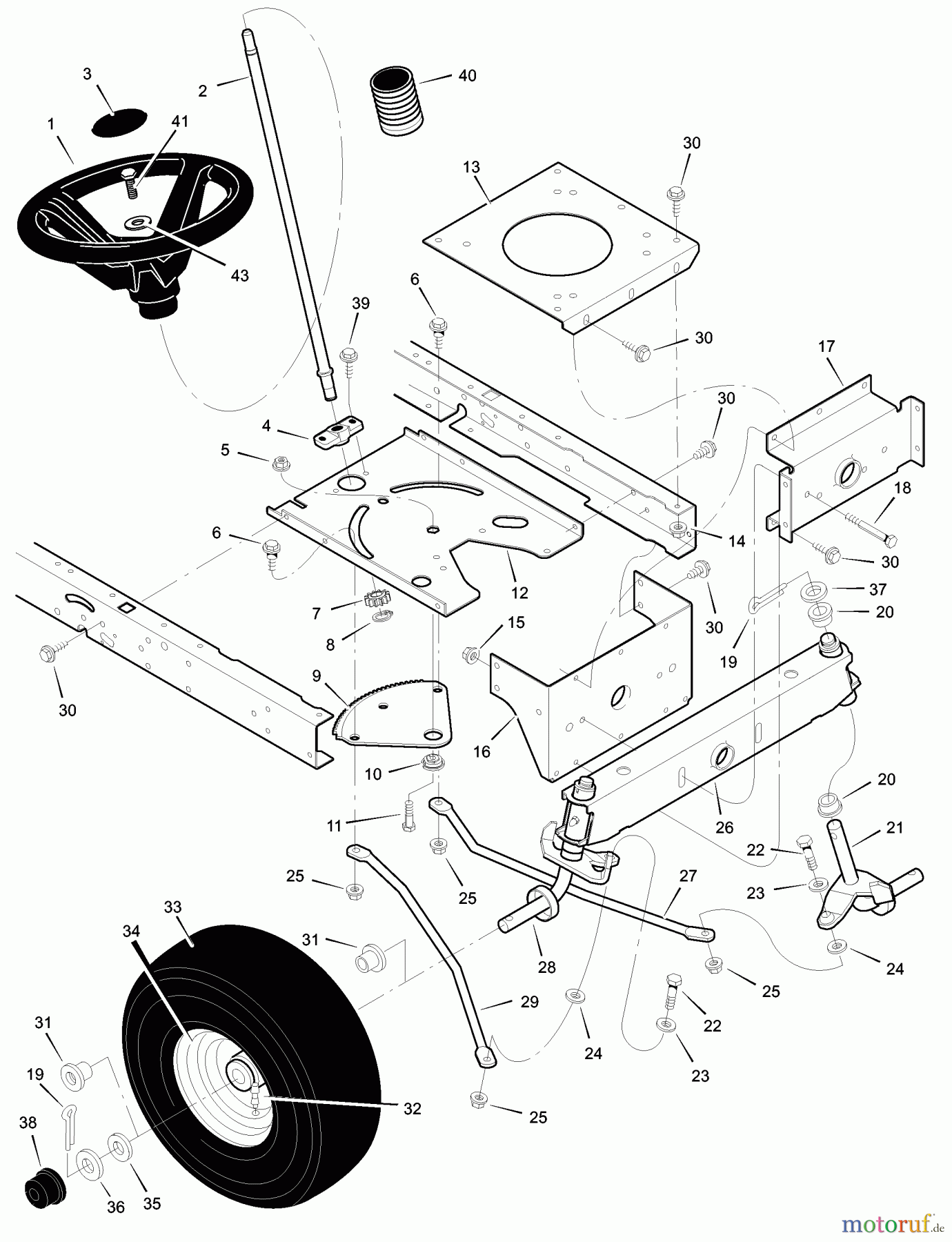  Murray Rasen- und Gartentraktoren 405000x31A - Scotts 40