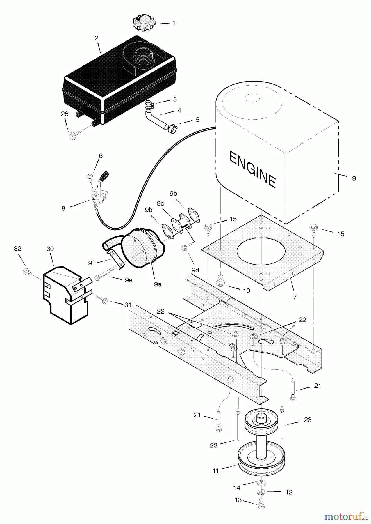  Murray Rasen- und Gartentraktoren 405000x31B - Scotts 40