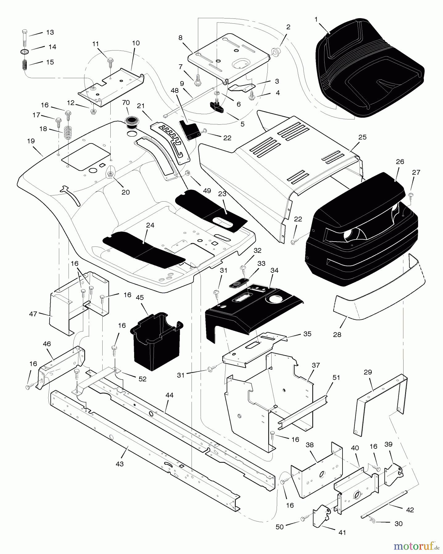  Murray Rasen- und Gartentraktoren 405011x92A - B&S/Murray 40