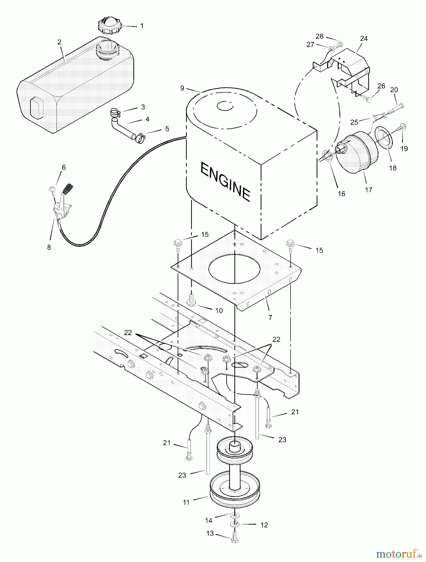  Murray Rasen- und Gartentraktoren 40507x31A - Scotts 40