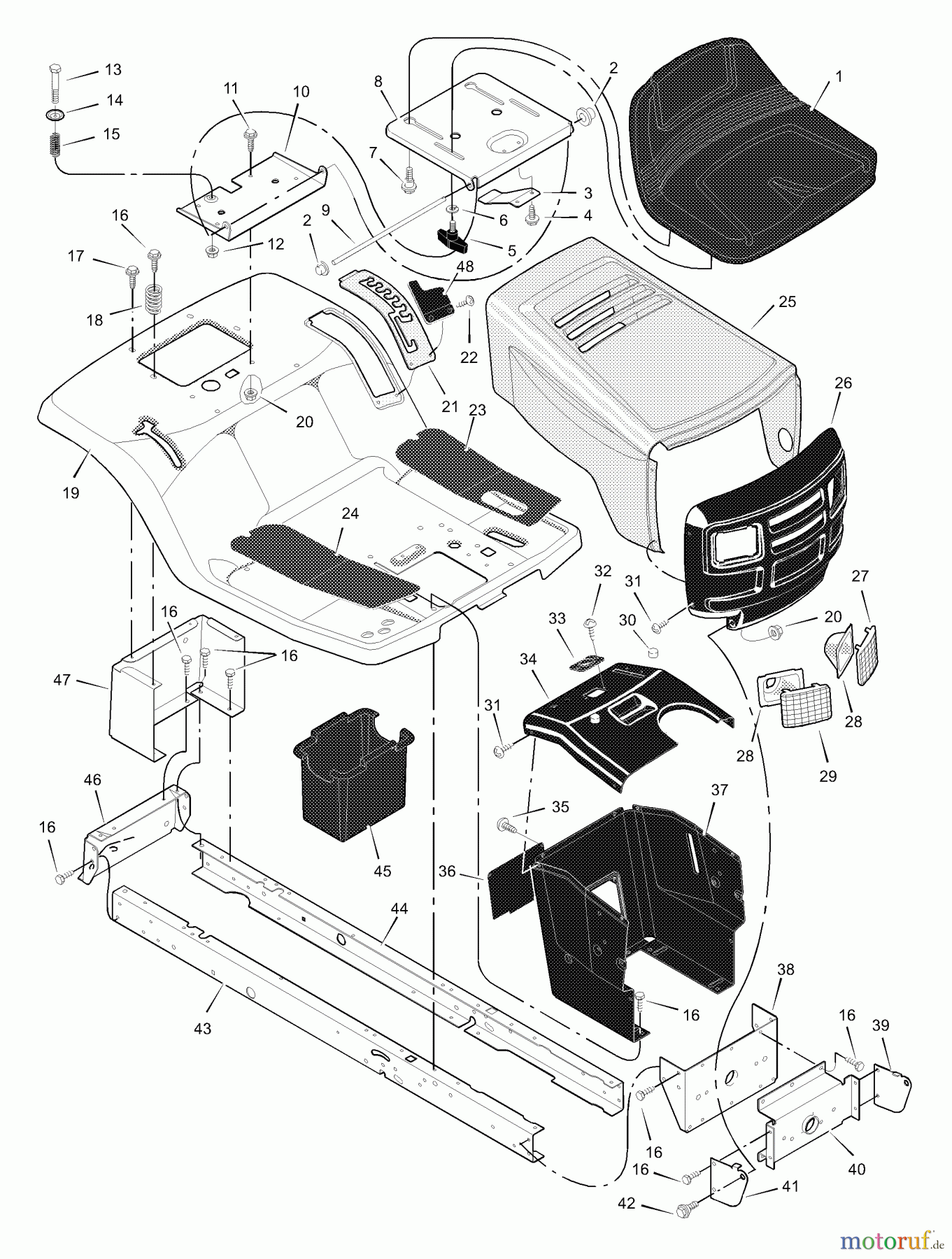  Murray Rasen- und Gartentraktoren 40508x92C - B&S/Murray 40