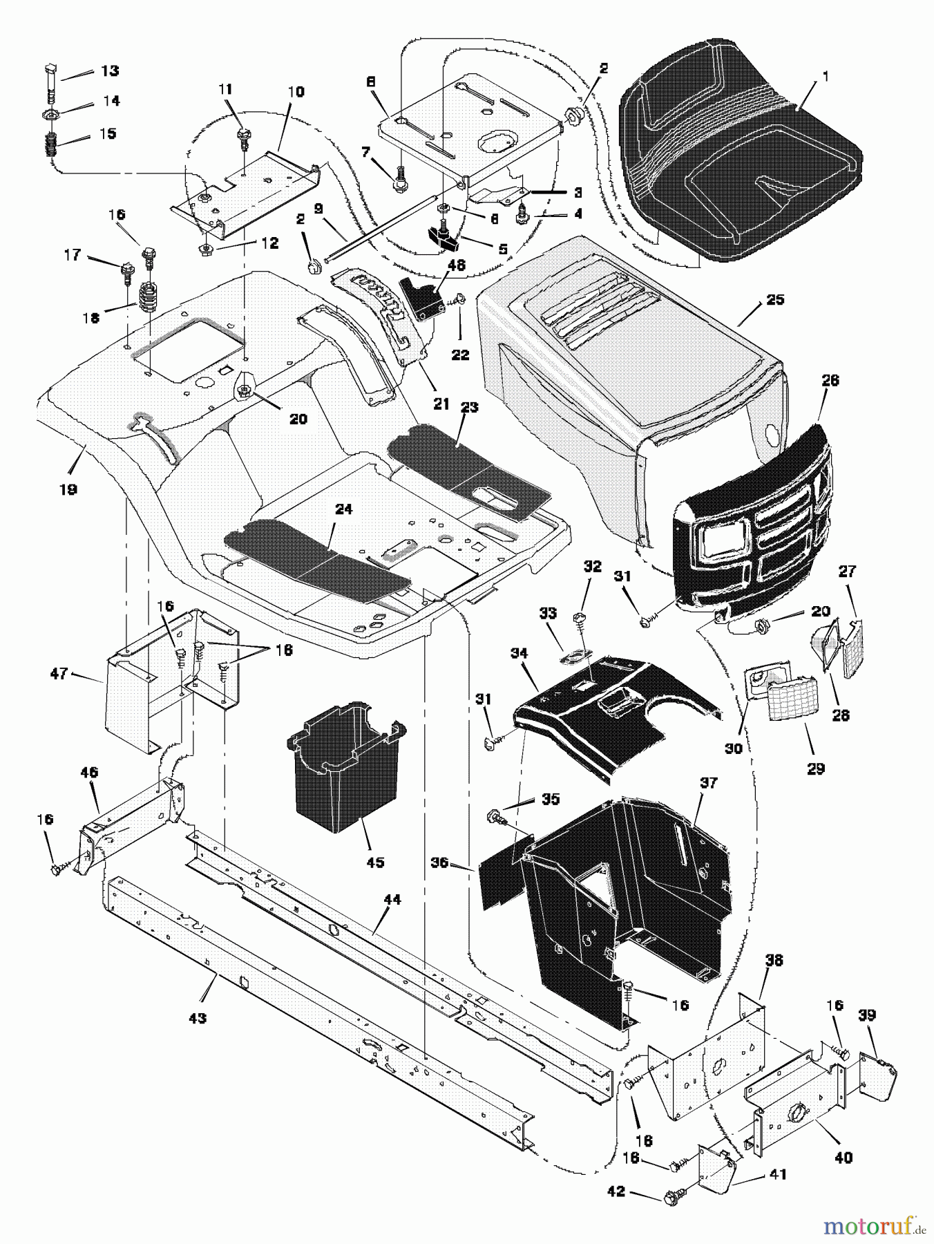  Murray Rasen- und Gartentraktoren 40541A - Murray 40