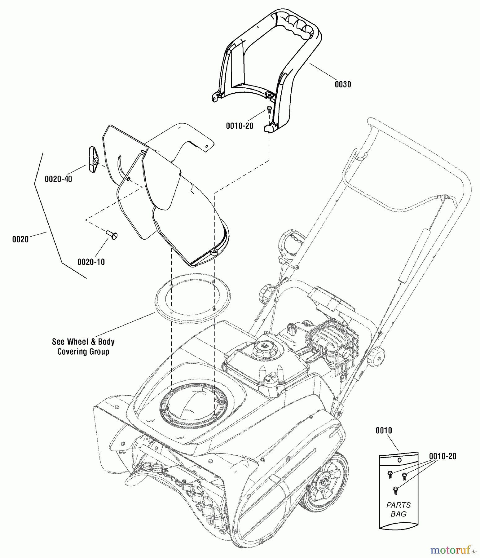  Murray Schneefräsen MS55800E (1696211-00) - Murray 22