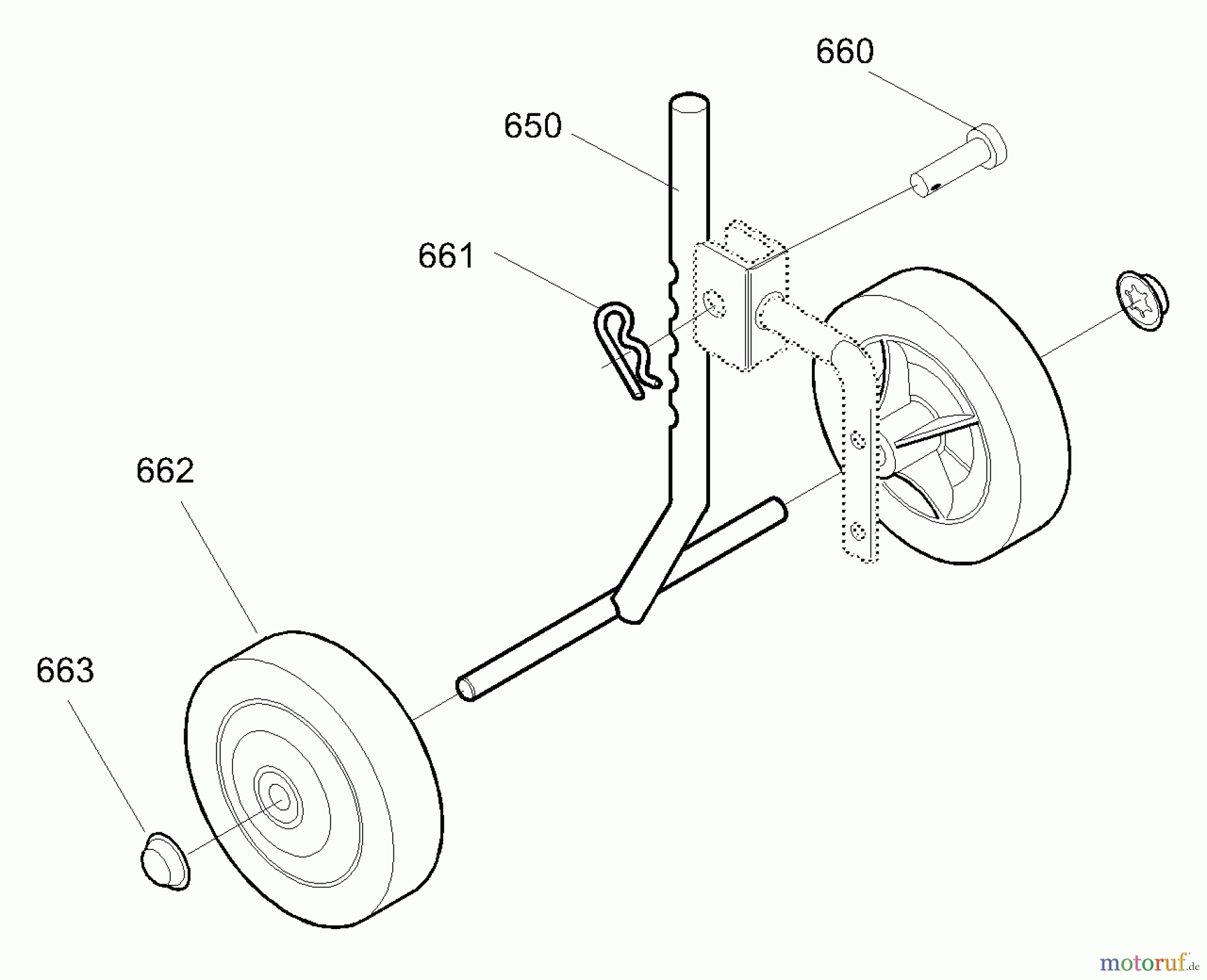  Murray Motorhacken und Kultivierer 11052x4B - Murray Cultivator (2000) Wheel Assembly