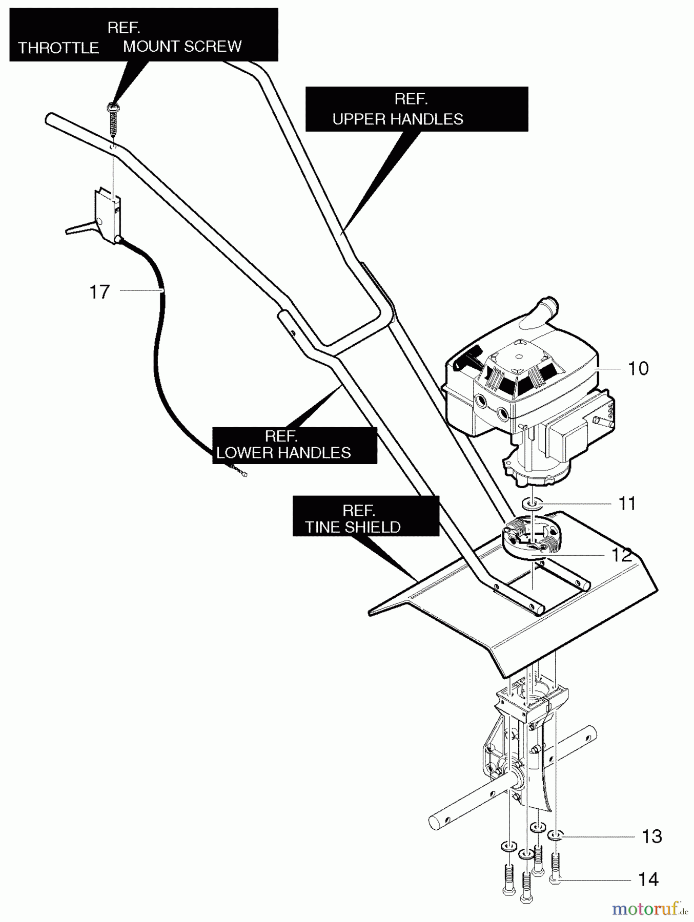  Murray Motorhacken und Kultivierer C950-62909-2 - Craftsman Cultivator (2004) (Sears) Engine