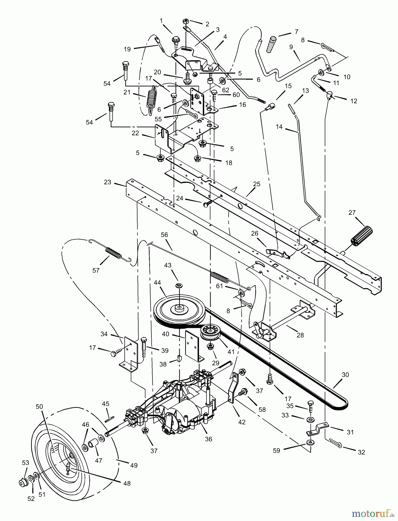  Murray Rasen- und Gartentraktoren 425008x31A - Scotts 42