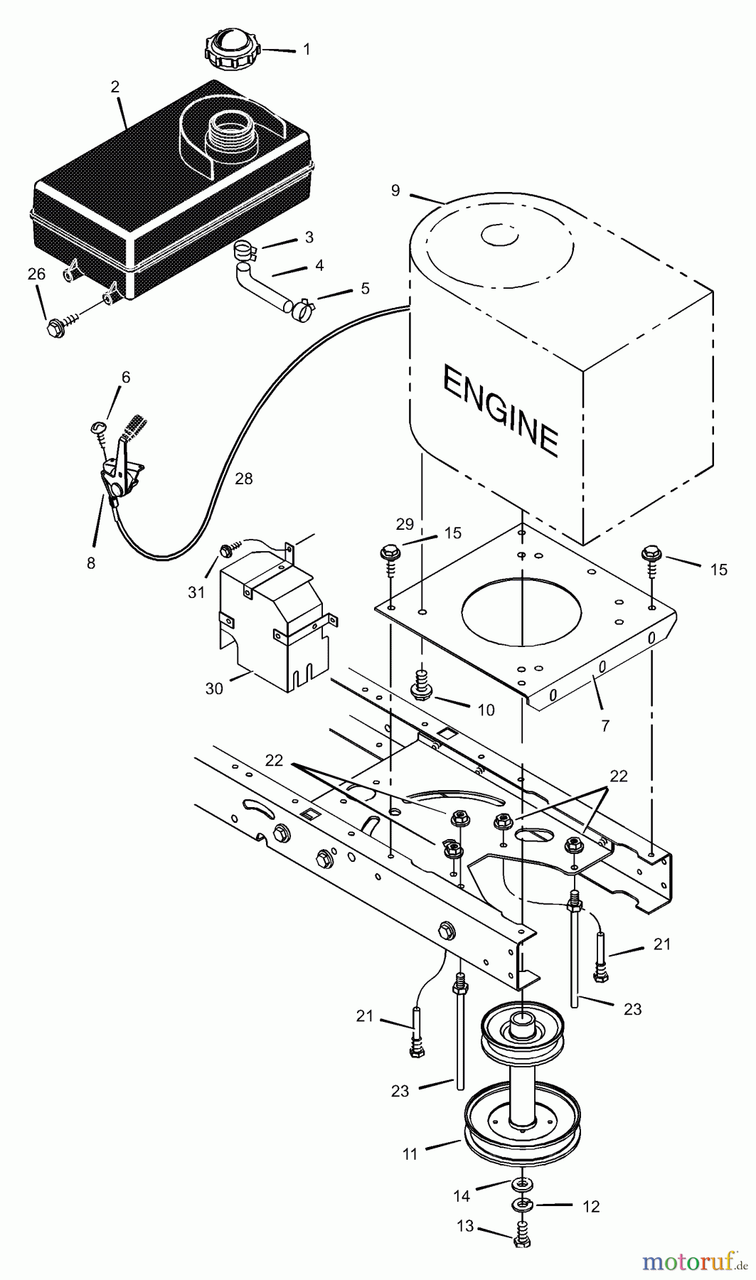  Murray Rasen- und Gartentraktoren 42500C - Murray 42