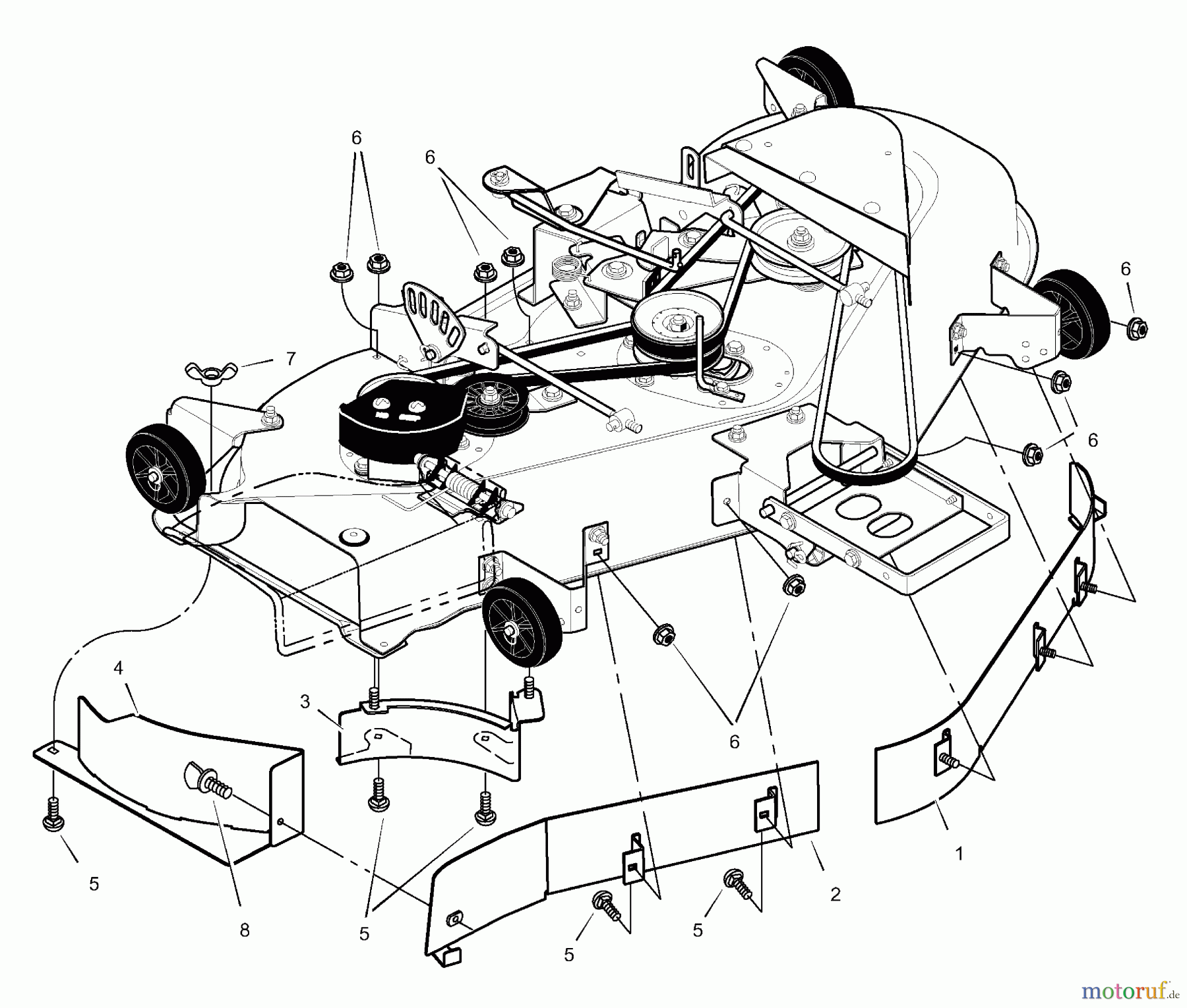  Murray Rasenmäherzubehör 24769A - Murray Grass Bagger (1999) Baffle Assembly