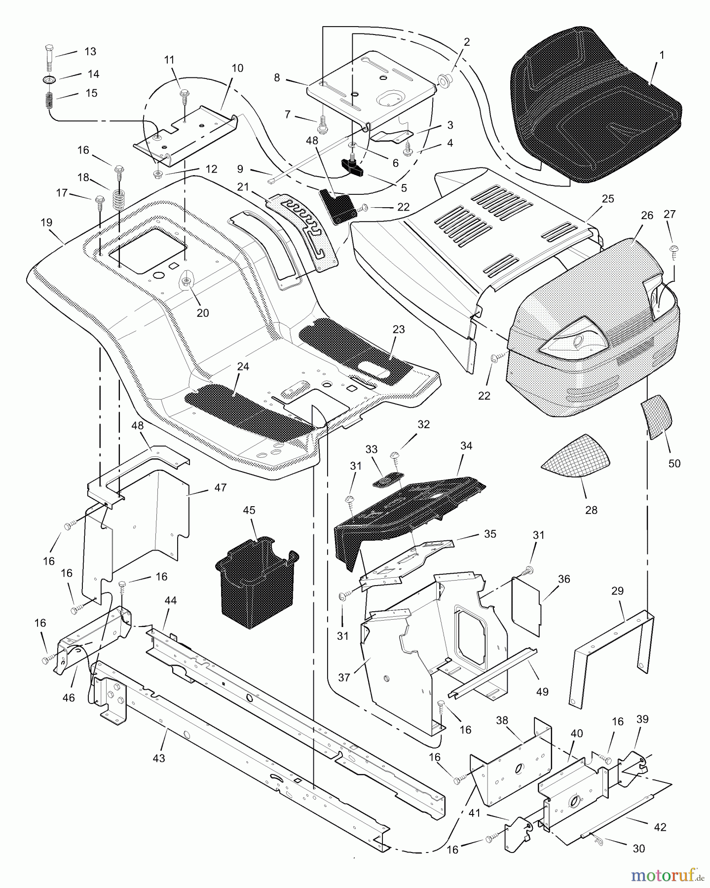  Murray Rasen- und Gartentraktoren 42572x31A - Scotts 42