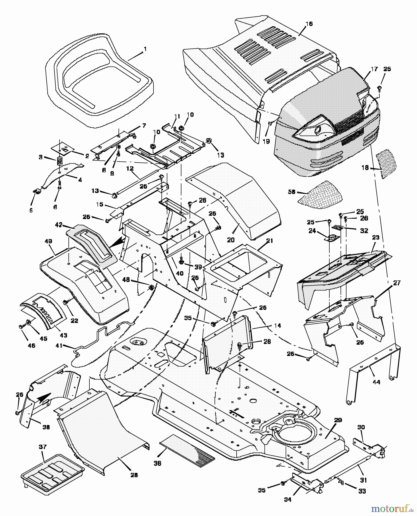  Murray Rasen- und Gartentraktoren 42816D - Murray 42