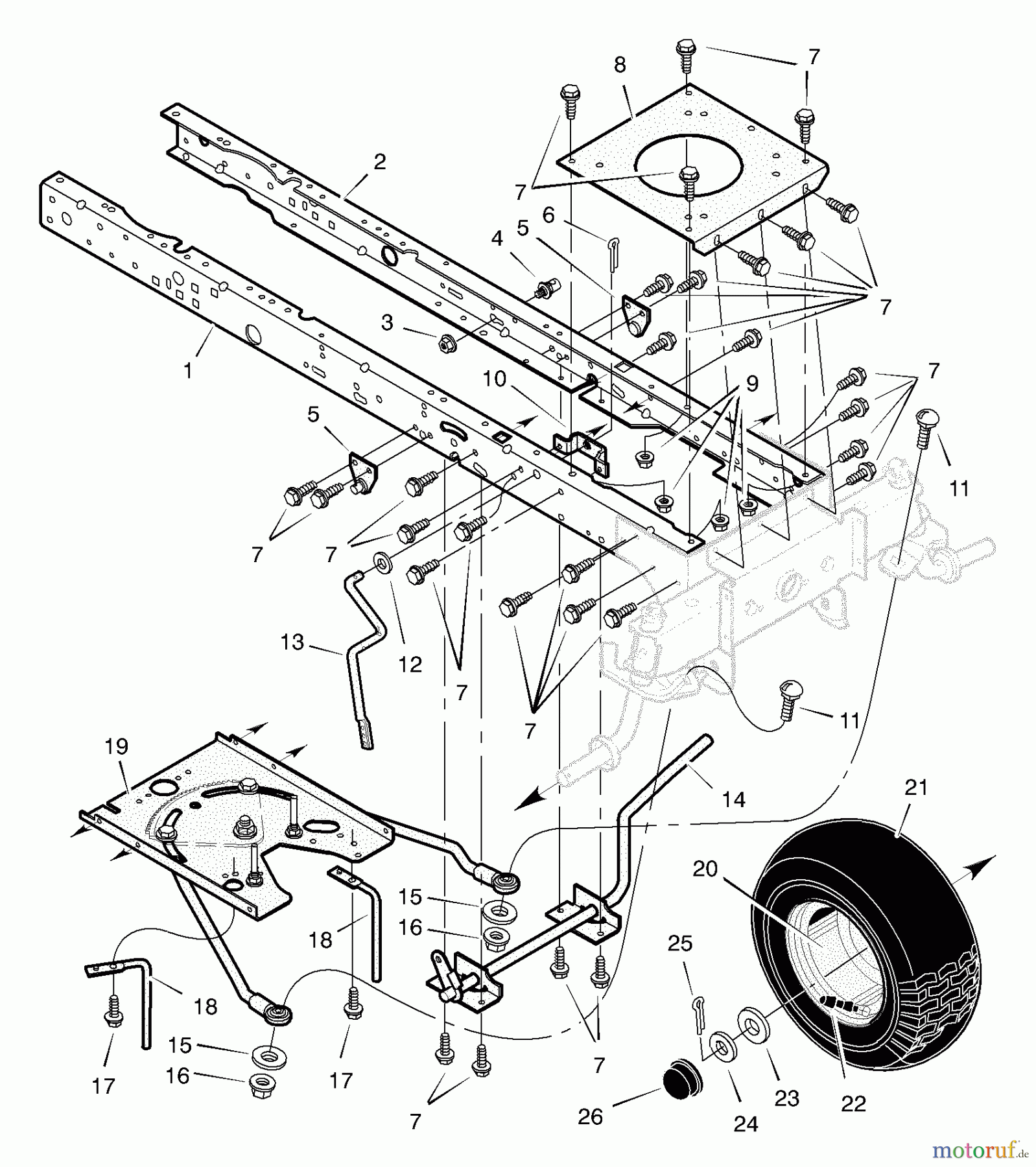  Murray Rasen- und Gartentraktoren 46107x92A - B&S/Murray 46