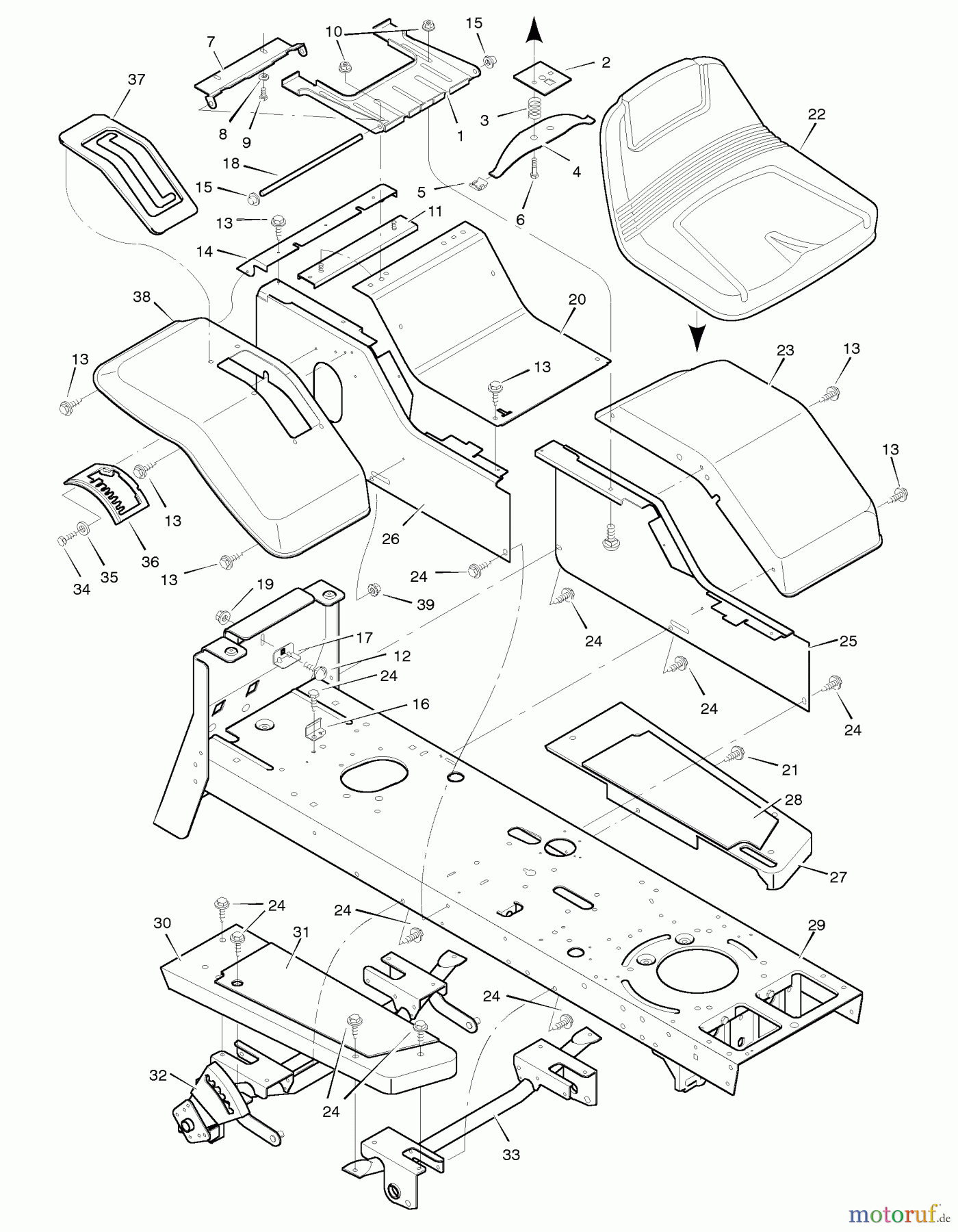  Murray Rasen- und Gartentraktoren 46430x31A - Scotts 46