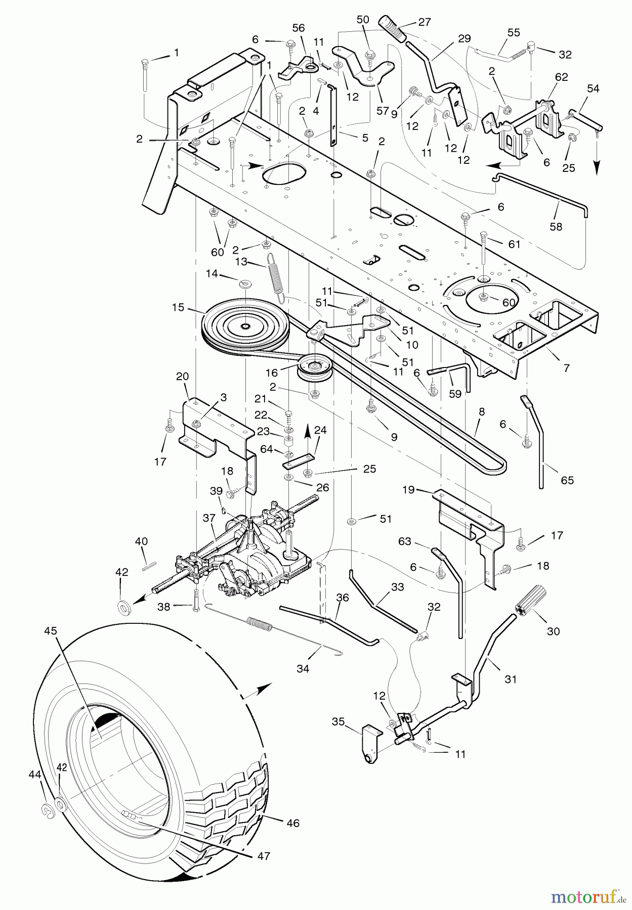  Murray Rasen- und Gartentraktoren 46430x31A - Scotts 46